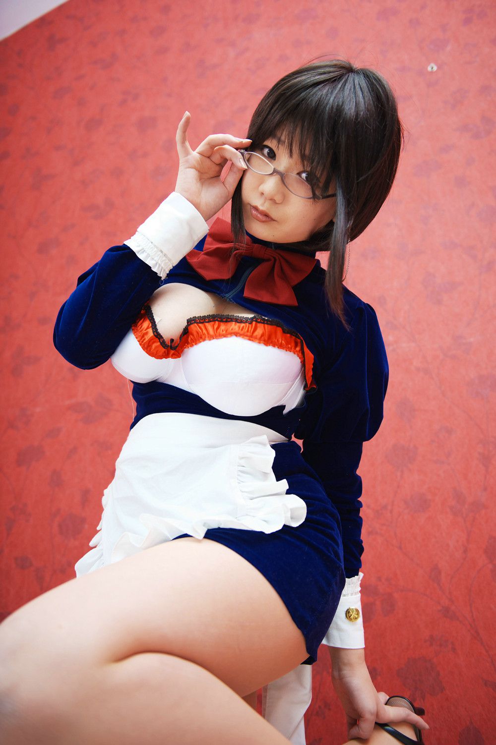 Chiyoko(チョコボール向囲) Unknown Character女仆眼镜娘