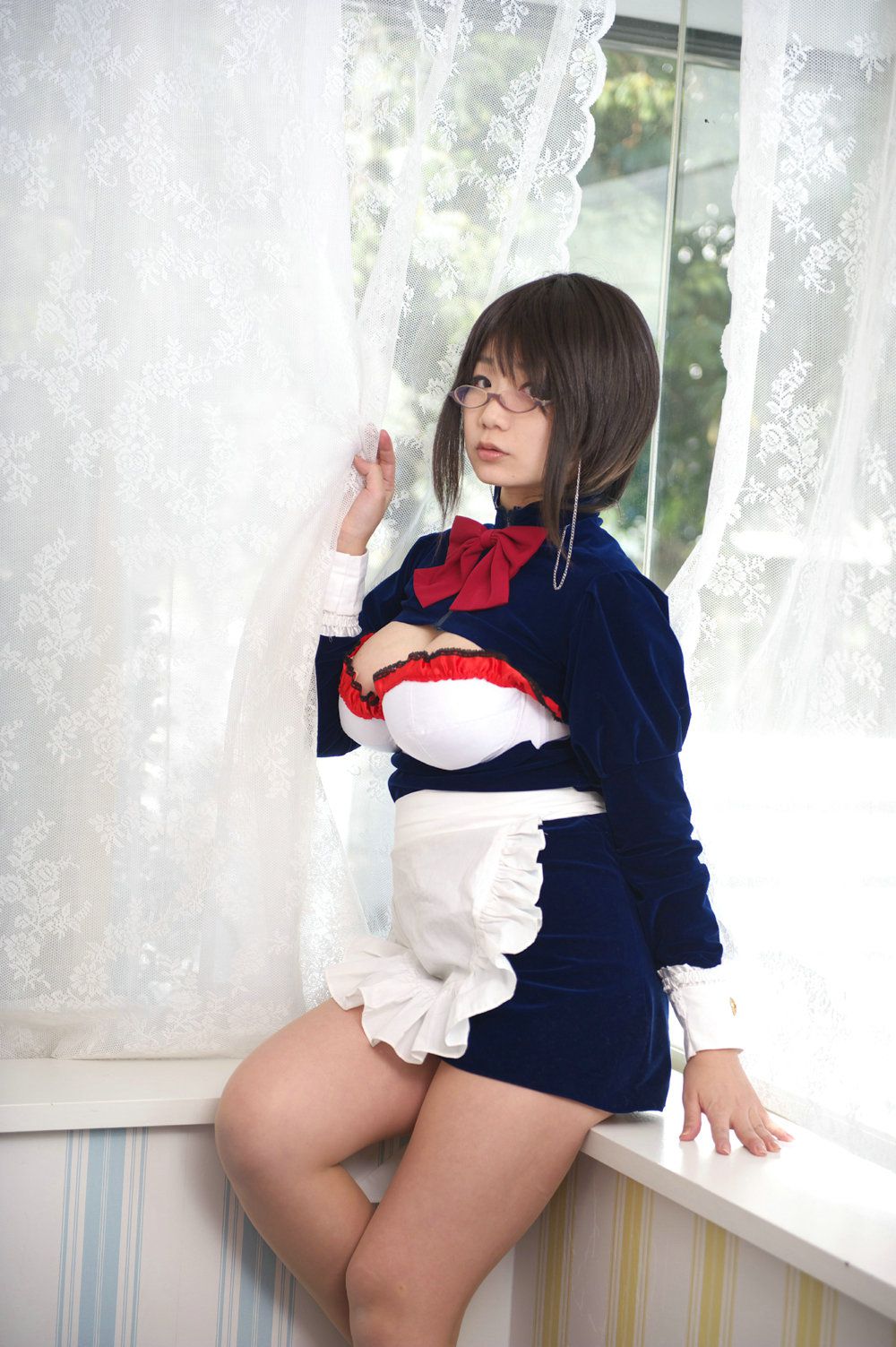 Chiyoko(チョコボール向囲) Unknown Character女仆眼镜娘