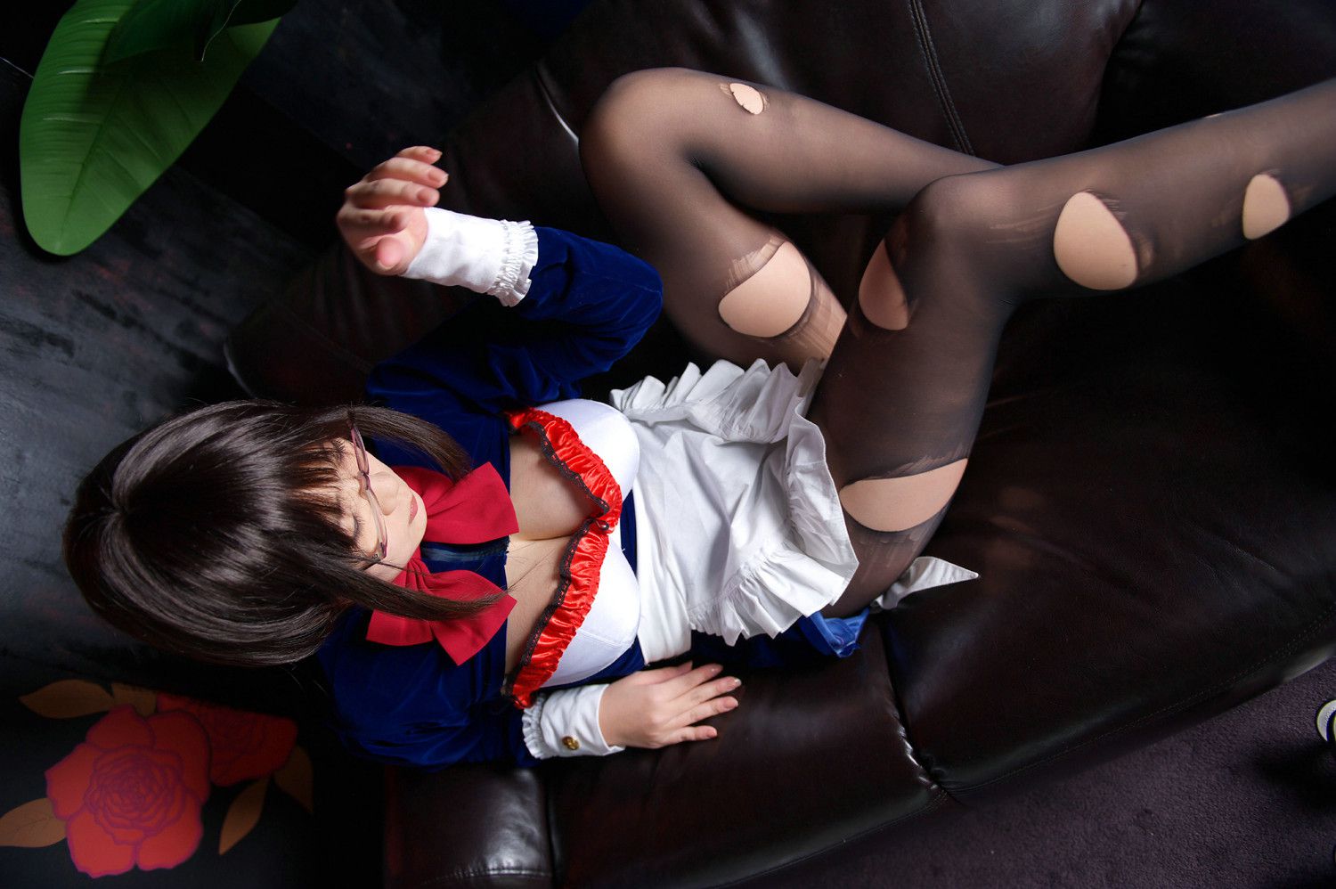Chiyoko(チョコボール向囲) Unknown Character女仆眼镜娘