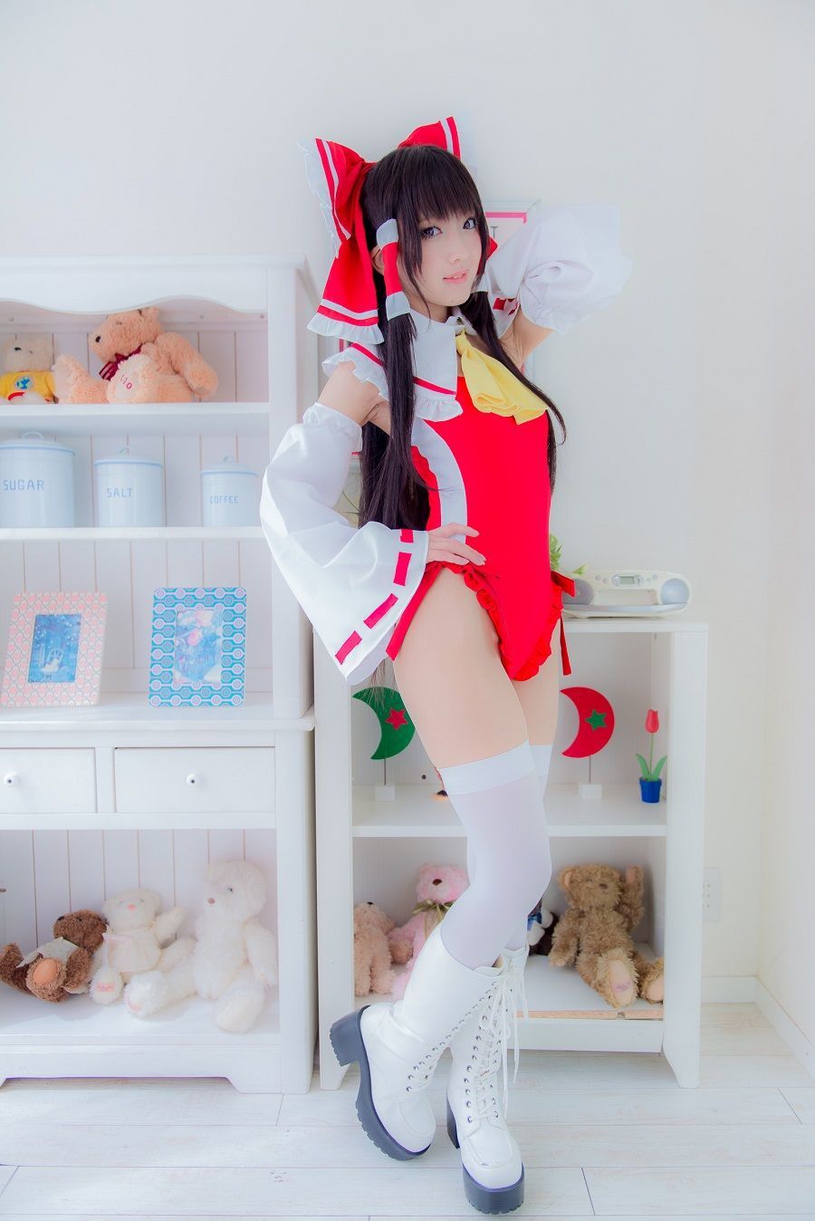 火将ロシエル 《Touhou Project》Hakurei Reimu+Flandre Scarlet [猫耳メイド屋]