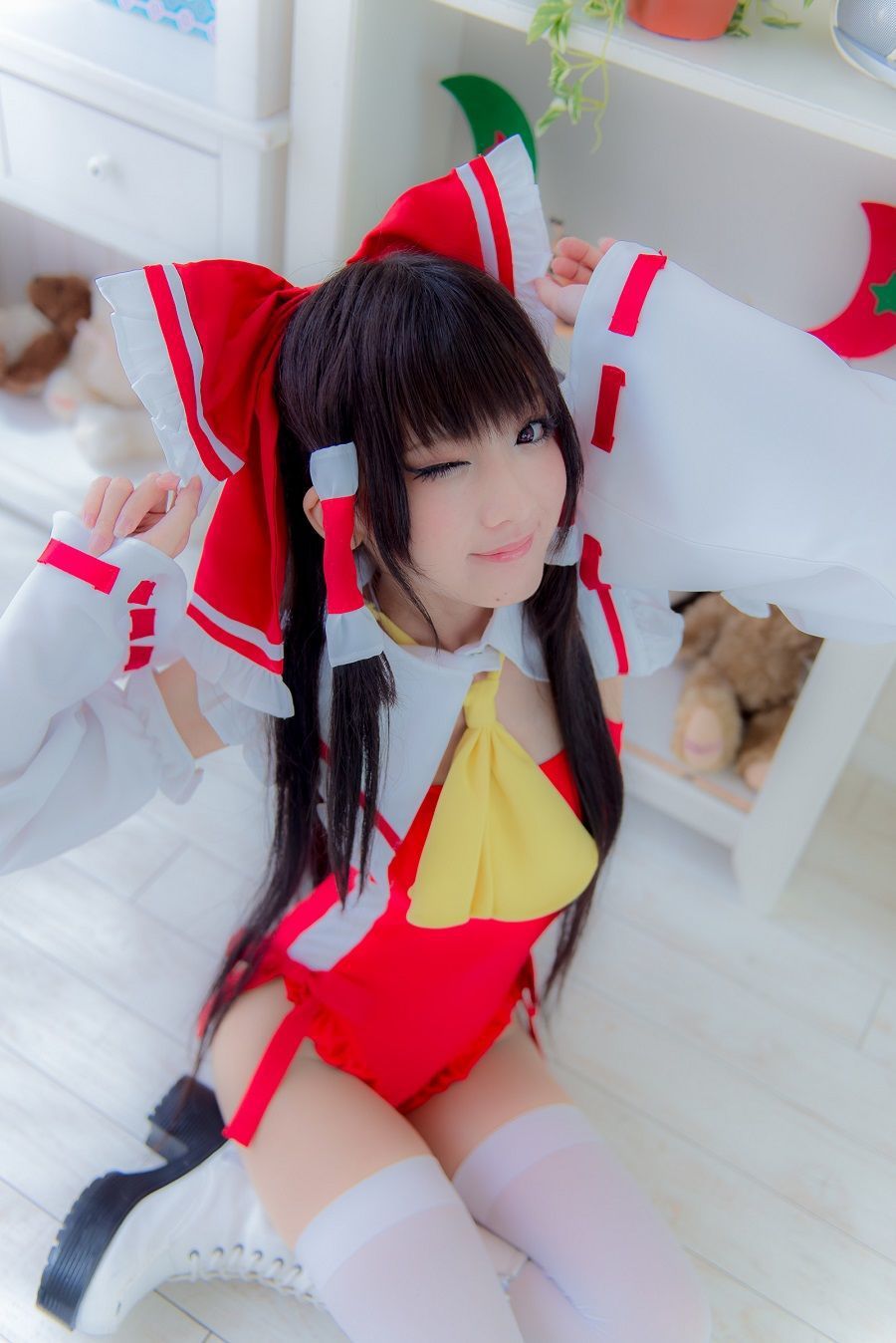 火将ロシエル 《Touhou Project》Hakurei Reimu+Flandre Scarlet [猫耳メイド屋]