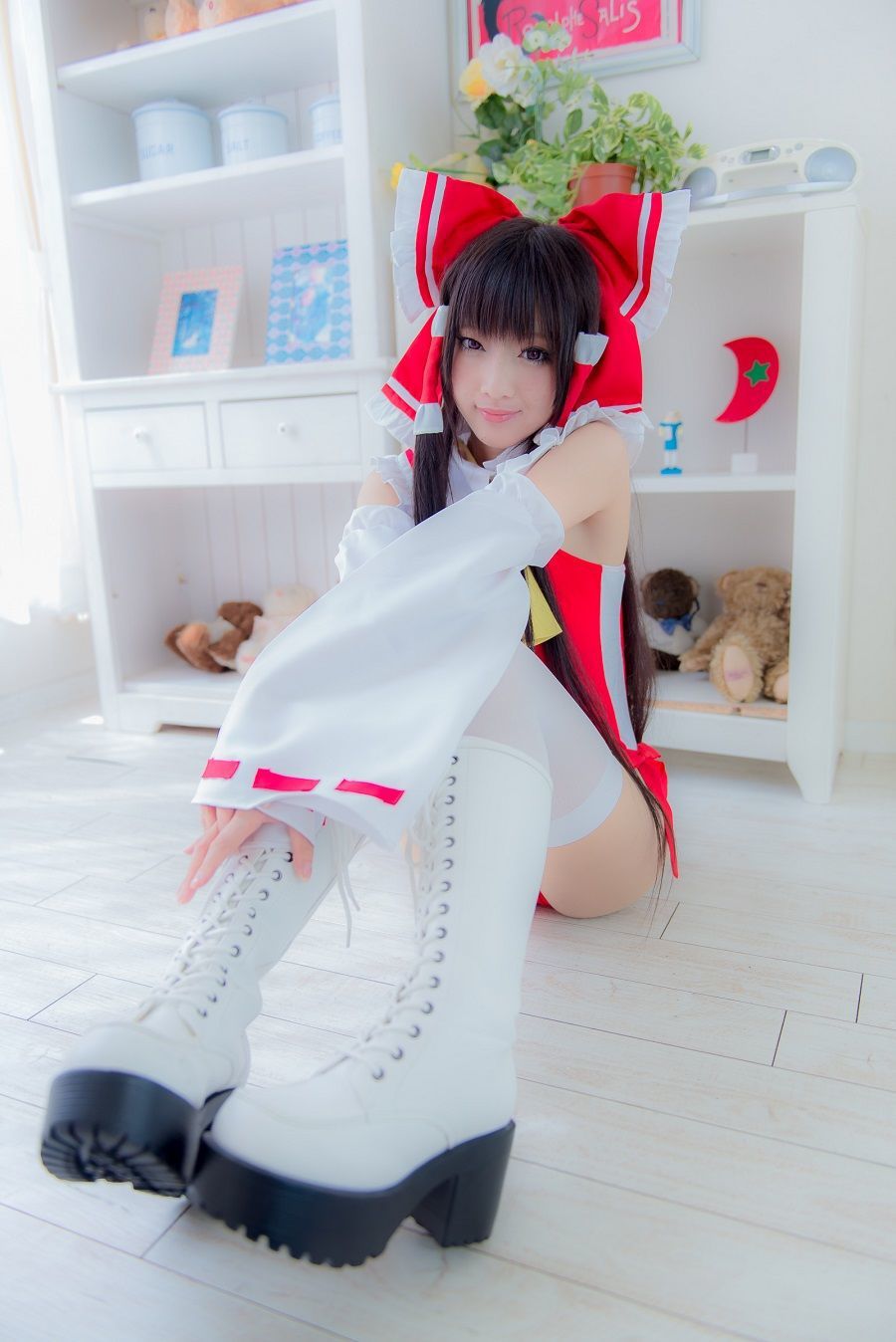 火将ロシエル 《Touhou Project》Hakurei Reimu+Flandre Scarlet [猫耳メイド屋]