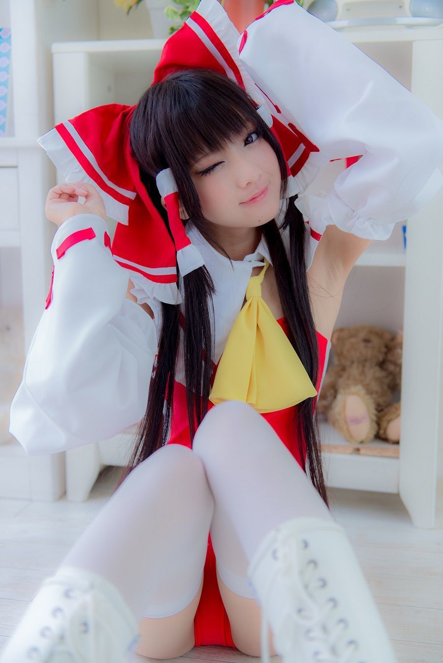 火将ロシエル 《Touhou Project》Hakurei Reimu+Flandre Scarlet [猫耳メイド屋]