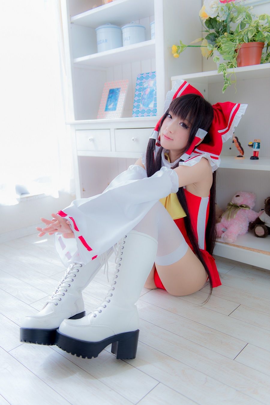 火将ロシエル 《Touhou Project》Hakurei Reimu+Flandre Scarlet [猫耳メイド屋]