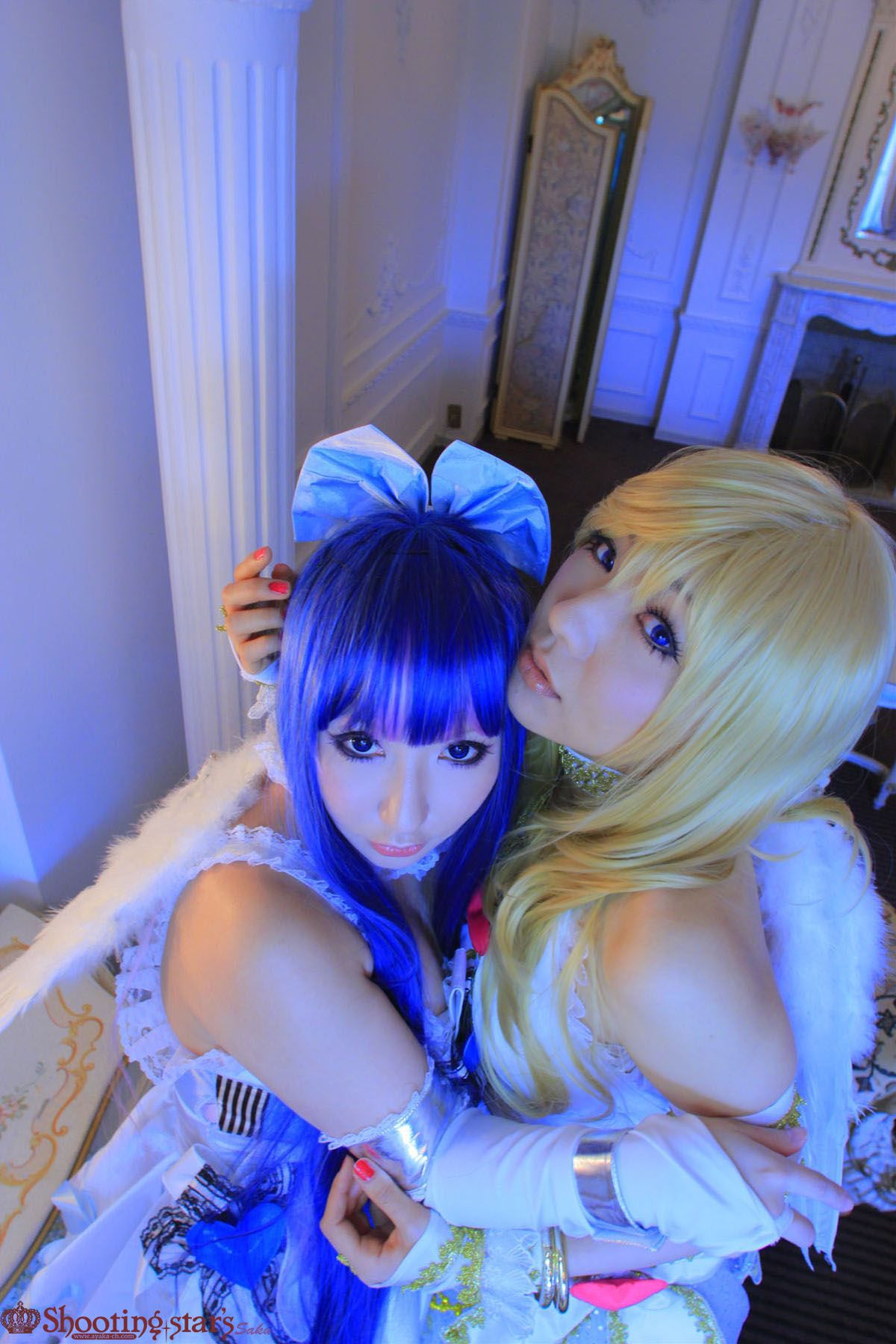绫香サク (Saku サク Saku Ayaka) &Hanamura Saki(花邑沙希)《Panty & Stocking with Garterbelt》 [Shooting Star s]