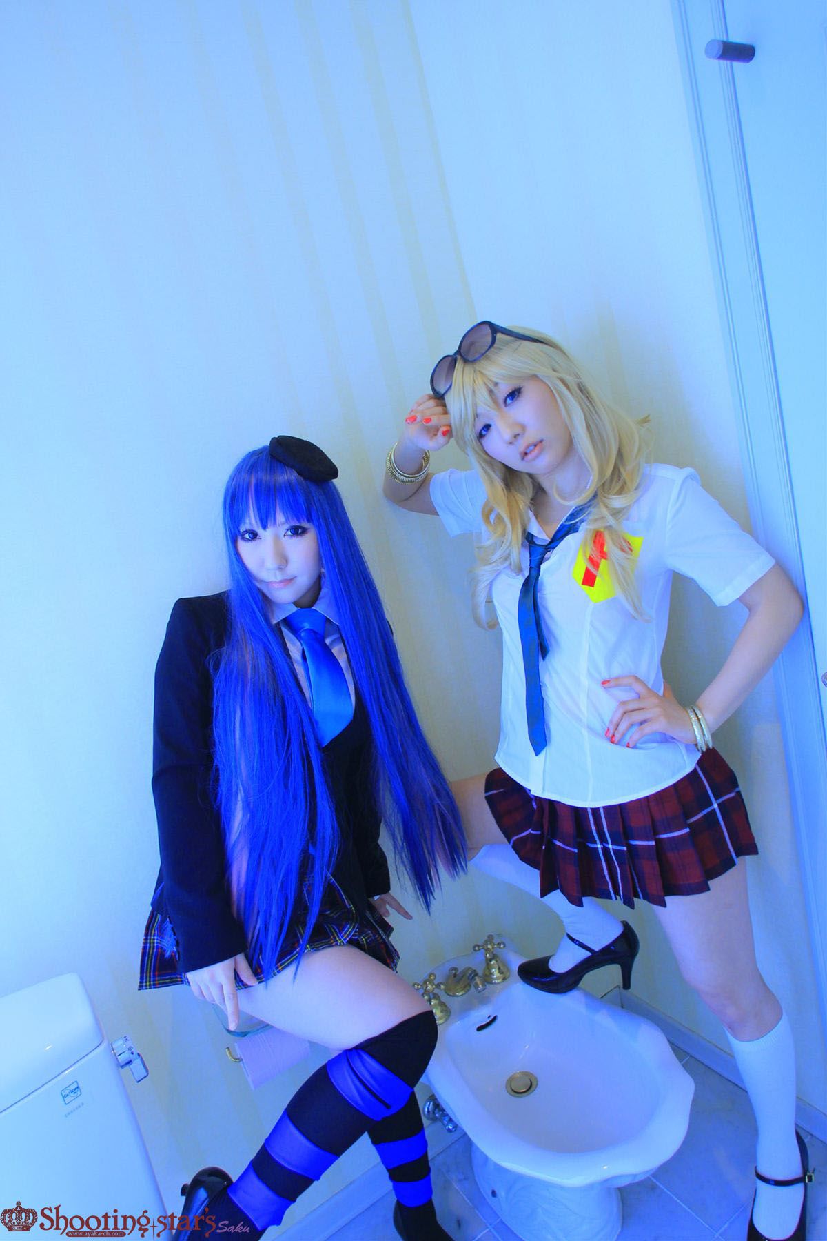 绫香サク (Saku サク Saku Ayaka) &Hanamura Saki(花邑沙希)《Panty & Stocking with Garterbelt》 [Shooting Star s]
