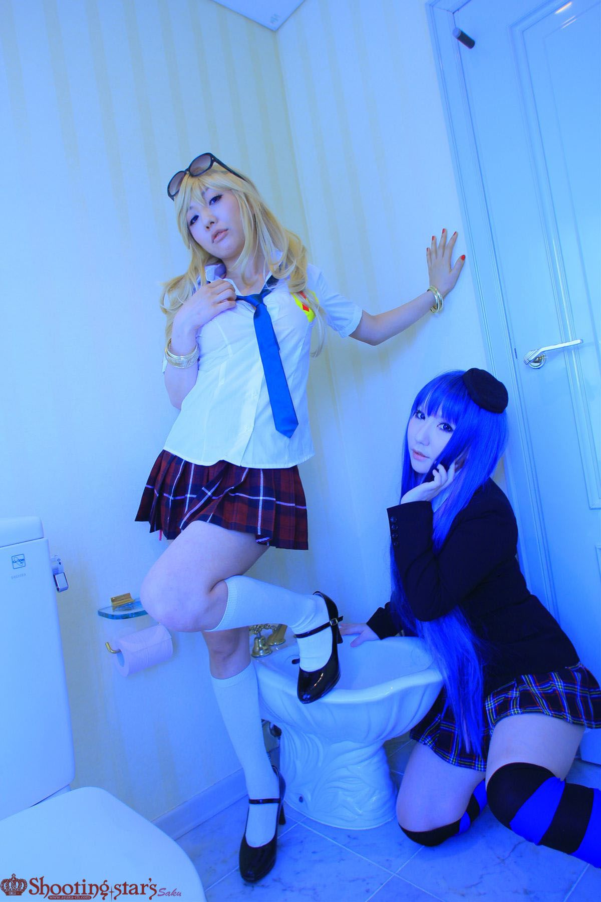 绫香サク (Saku サク Saku Ayaka) &Hanamura Saki(花邑沙希)《Panty & Stocking with Garterbelt》 [Shooting Star s]
