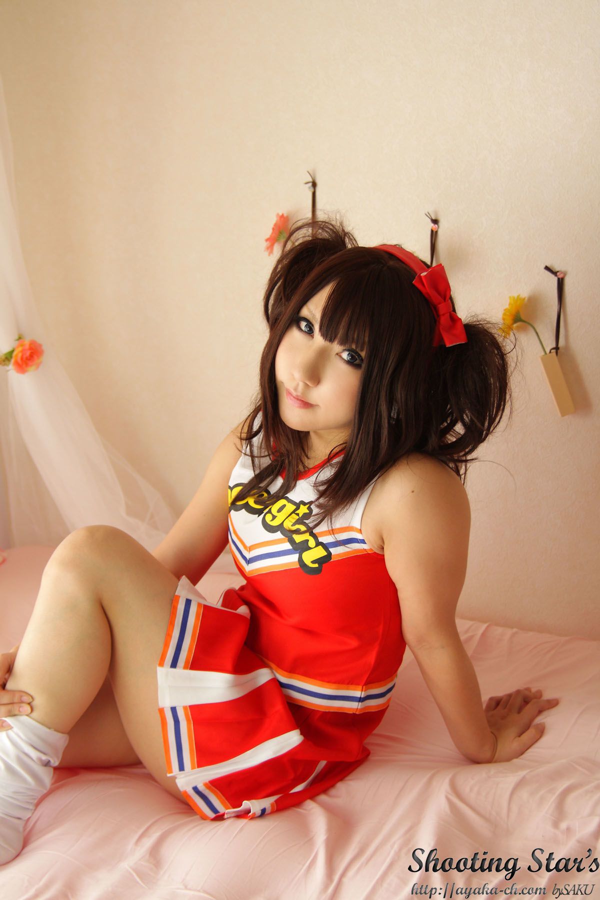 绫香サク  [Honoo no Rocket] Waitress+Cheerleader [Sakuyabime]
