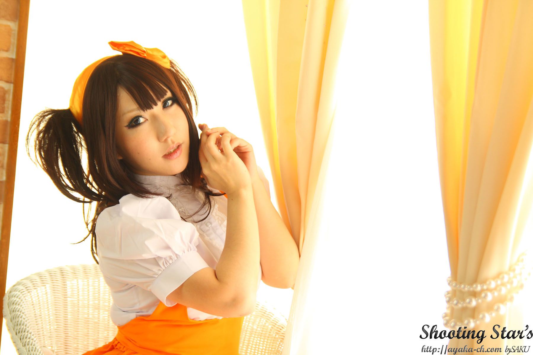 绫香サク  [Honoo no Rocket] Waitress+Cheerleader [Sakuyabime]