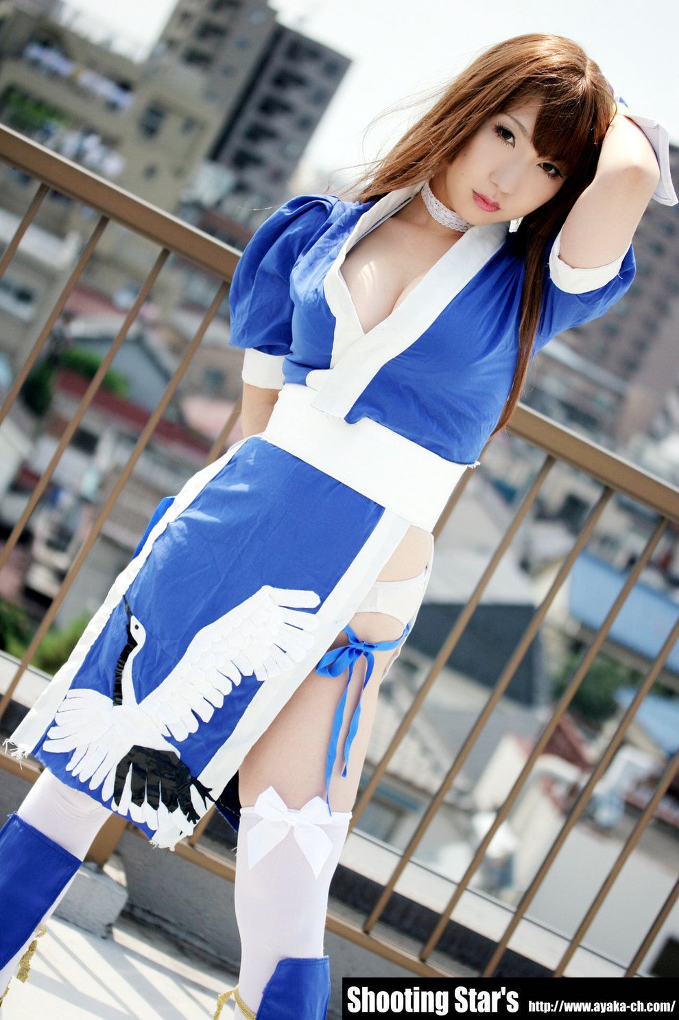 绫香サク (Saku サク Saku Ayaka) 《Dead Or Alive》-霞-Kasumi 蓝色