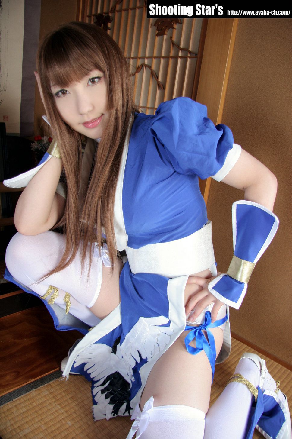 绫香サク (Saku サク Saku Ayaka) 《Dead Or Alive》-霞-Kasumi 蓝色