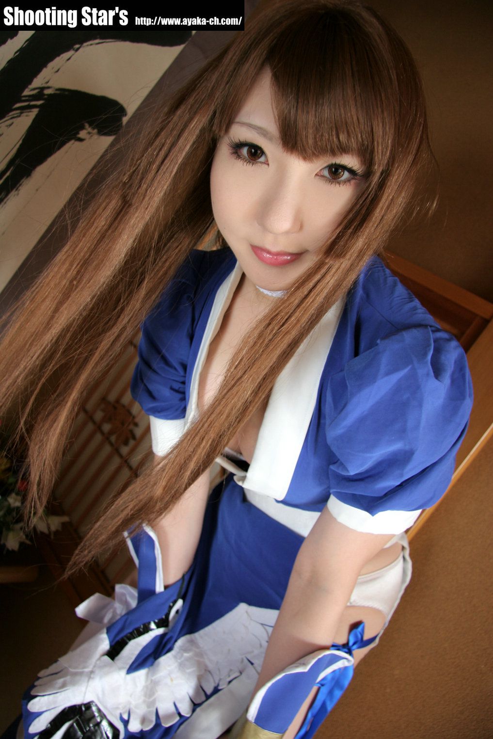 绫香サク (Saku サク Saku Ayaka) 《Dead Or Alive》-霞-Kasumi 蓝色
