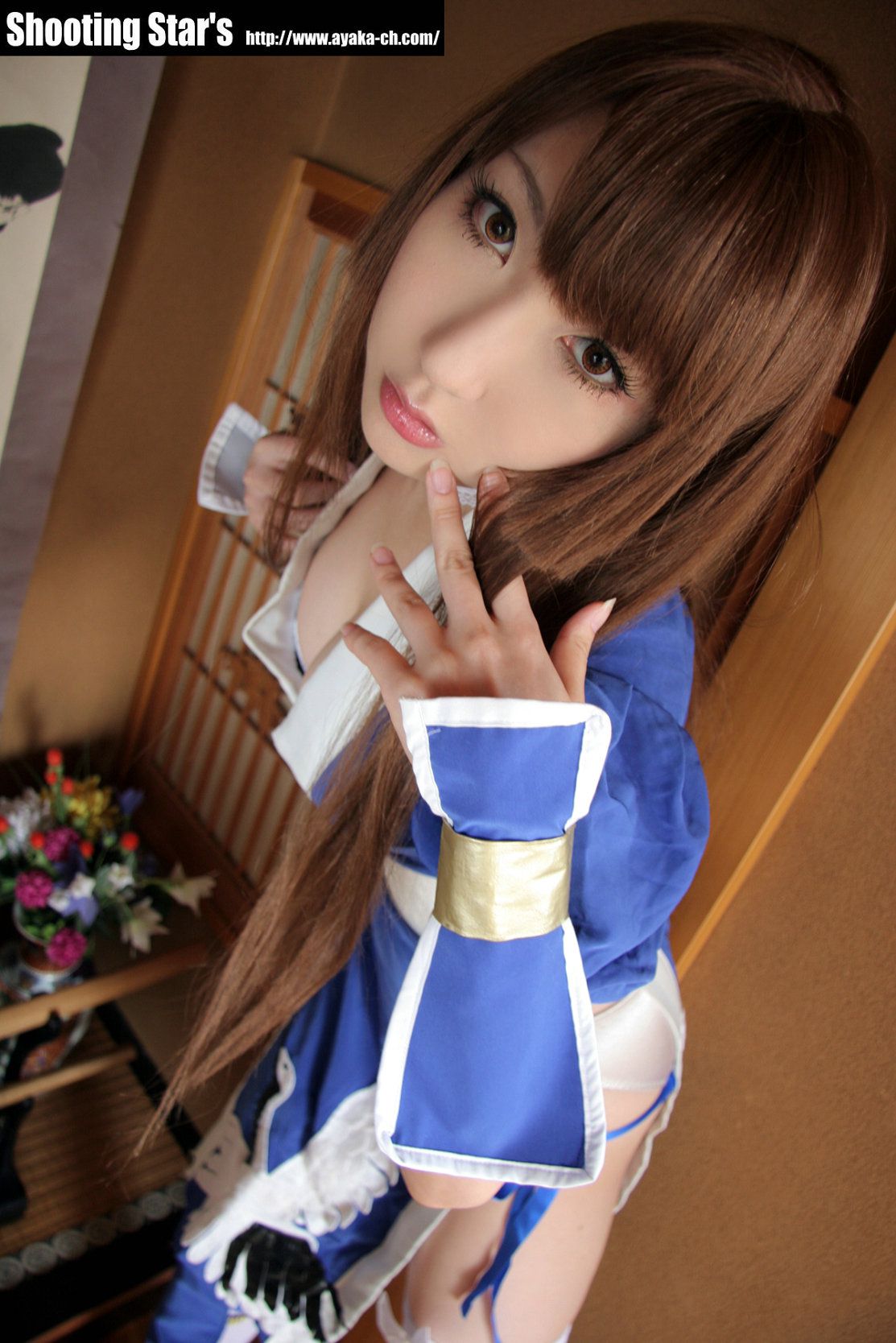 绫香サク (Saku サク Saku Ayaka) 《Dead Or Alive》-霞-Kasumi 蓝色