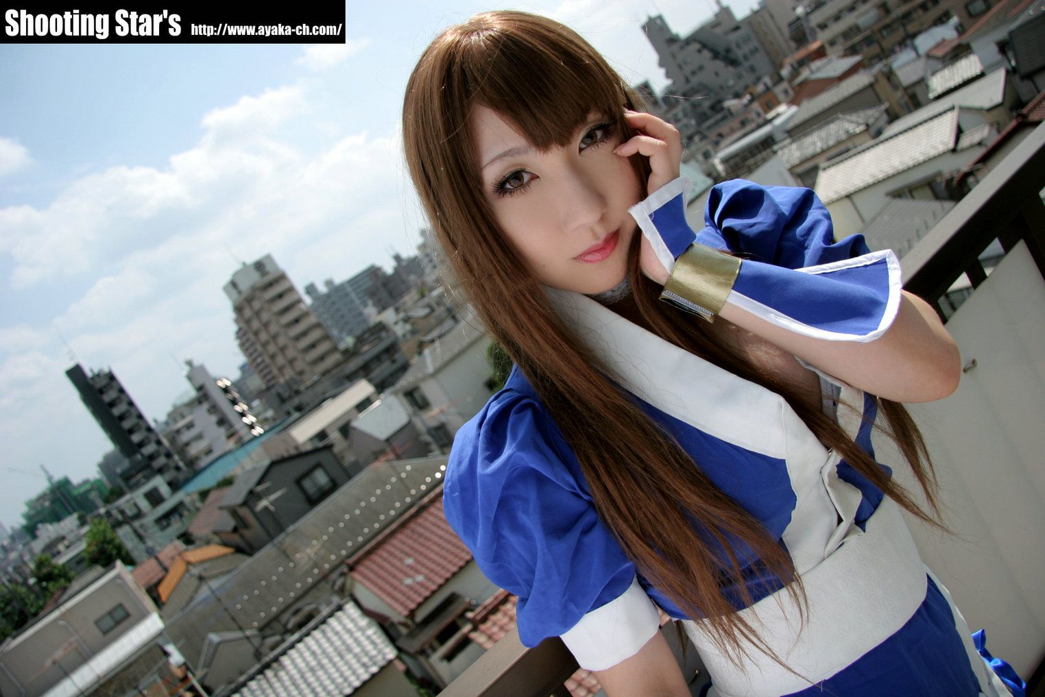 绫香サク (Saku サク Saku Ayaka) 《Dead Or Alive》-霞-Kasumi 蓝色