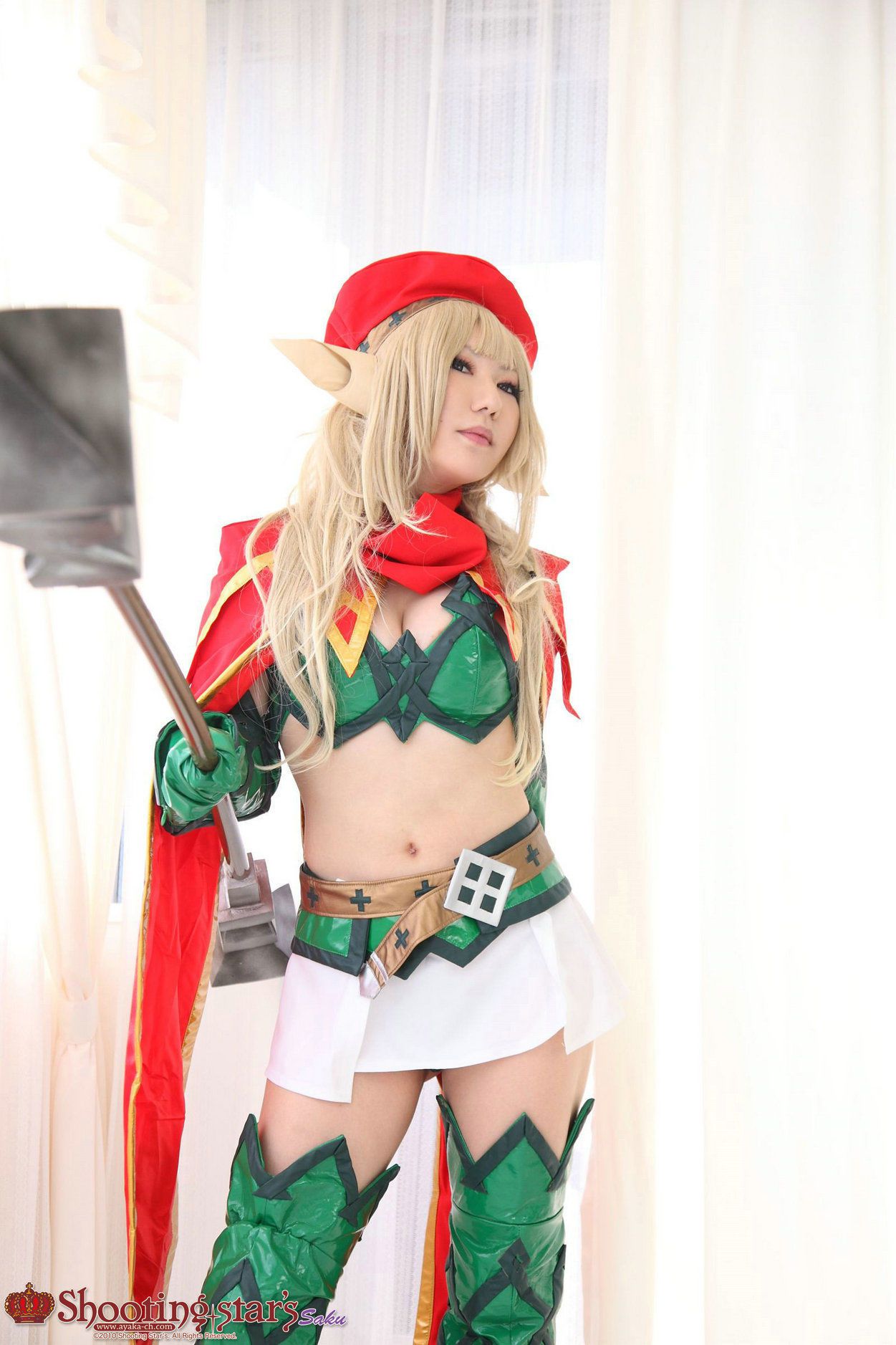 绫香サク (Saku サク Saku Ayaka) 《クイーンズブレイドQueen s Blade》アイリ & Alleyne