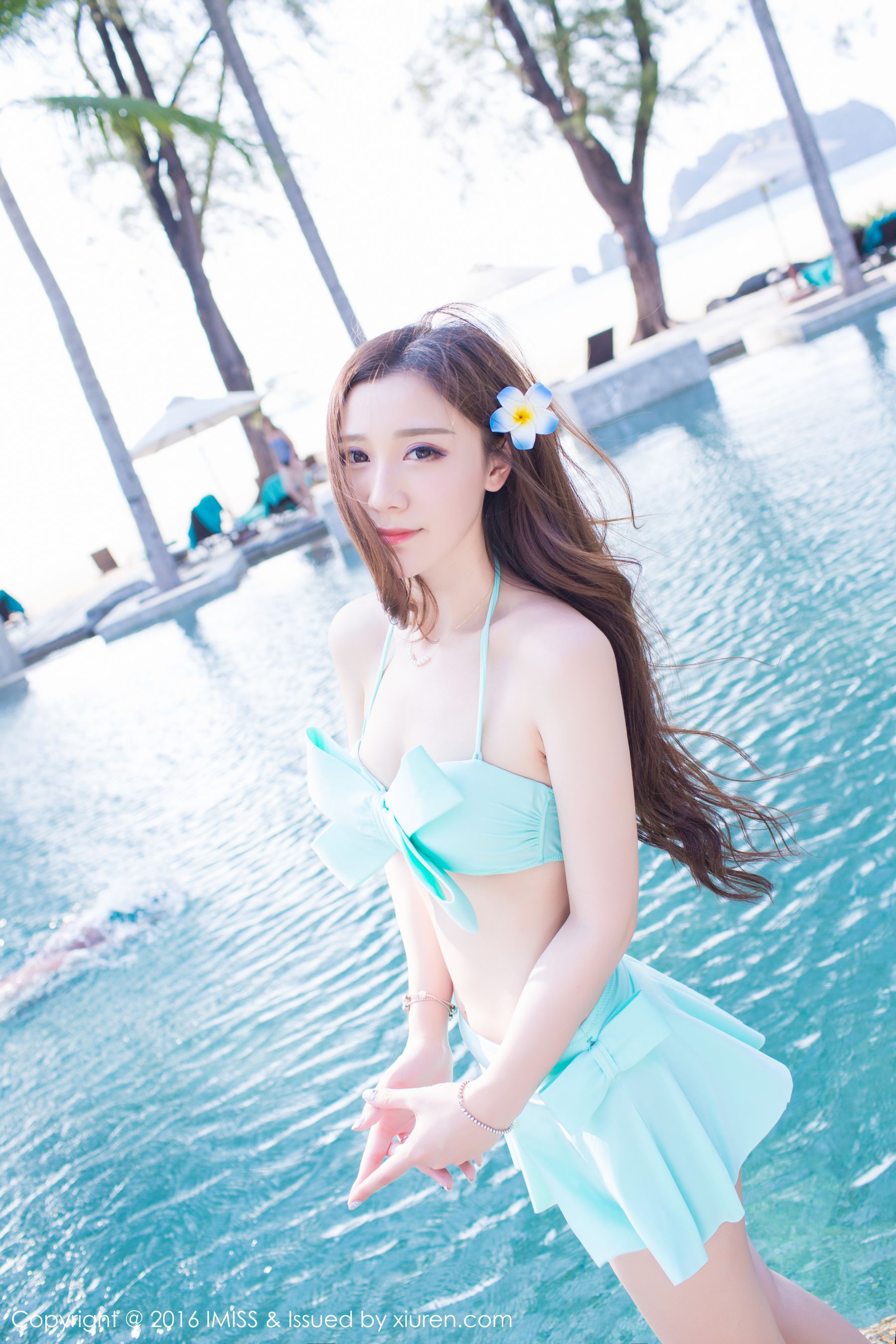 淼淼萌萌哒《极品女神清新泳装系列》 [爱蜜社IMiss] Vol.084