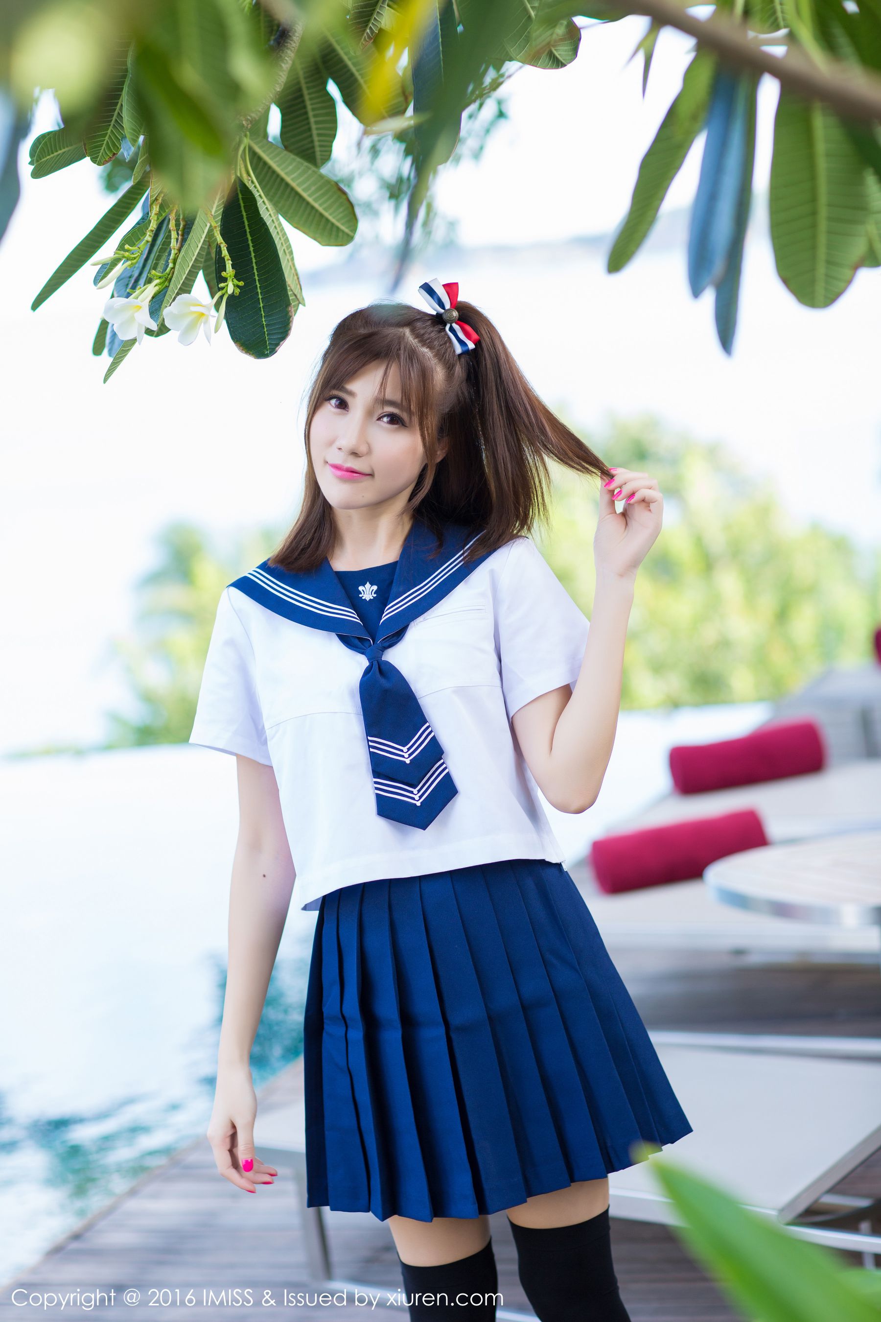 Sandy陈天扬《清纯校服系列+性感比基尼》 [爱蜜社IMiss] Vol.134