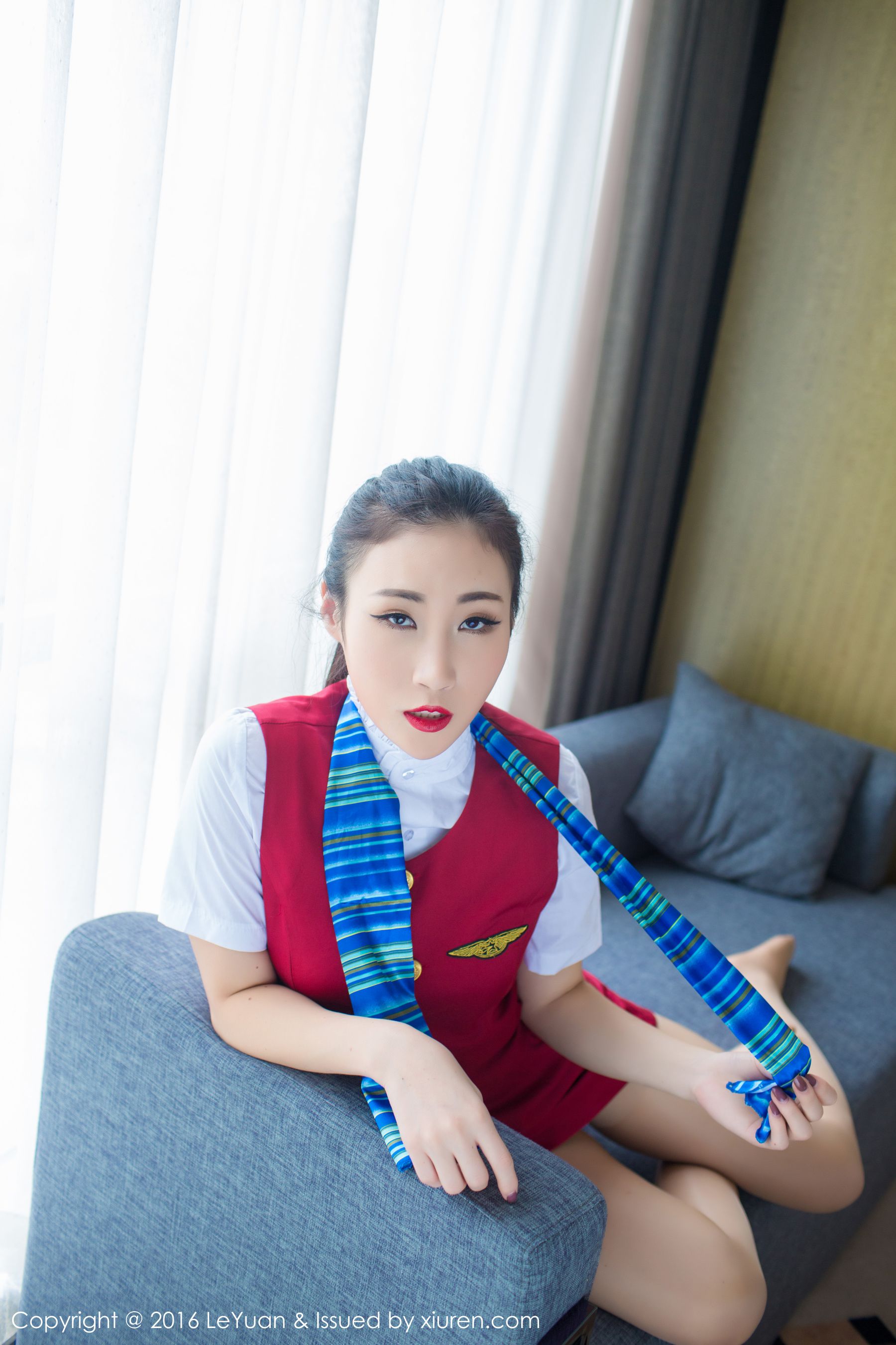 Wendy智秀《空姐制服+诱惑丝袜》 [星乐园LeYuan] Vol.021