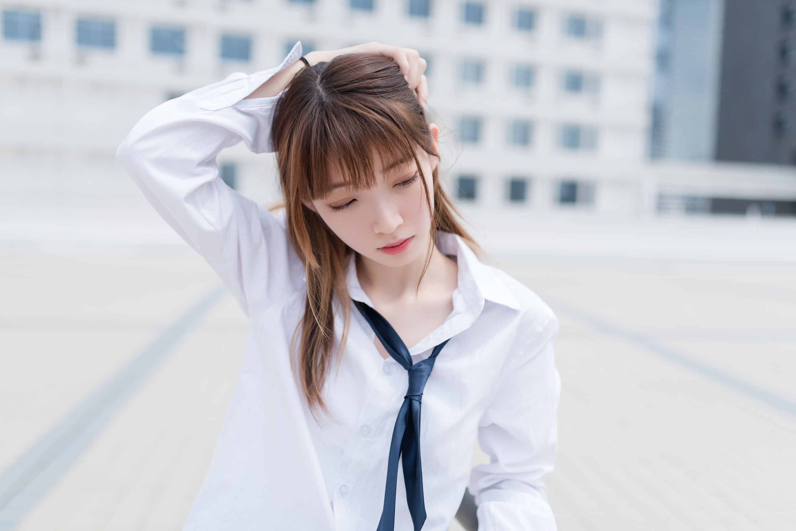 [风之领域] NO.038 祖木子 白衬衫裸足
