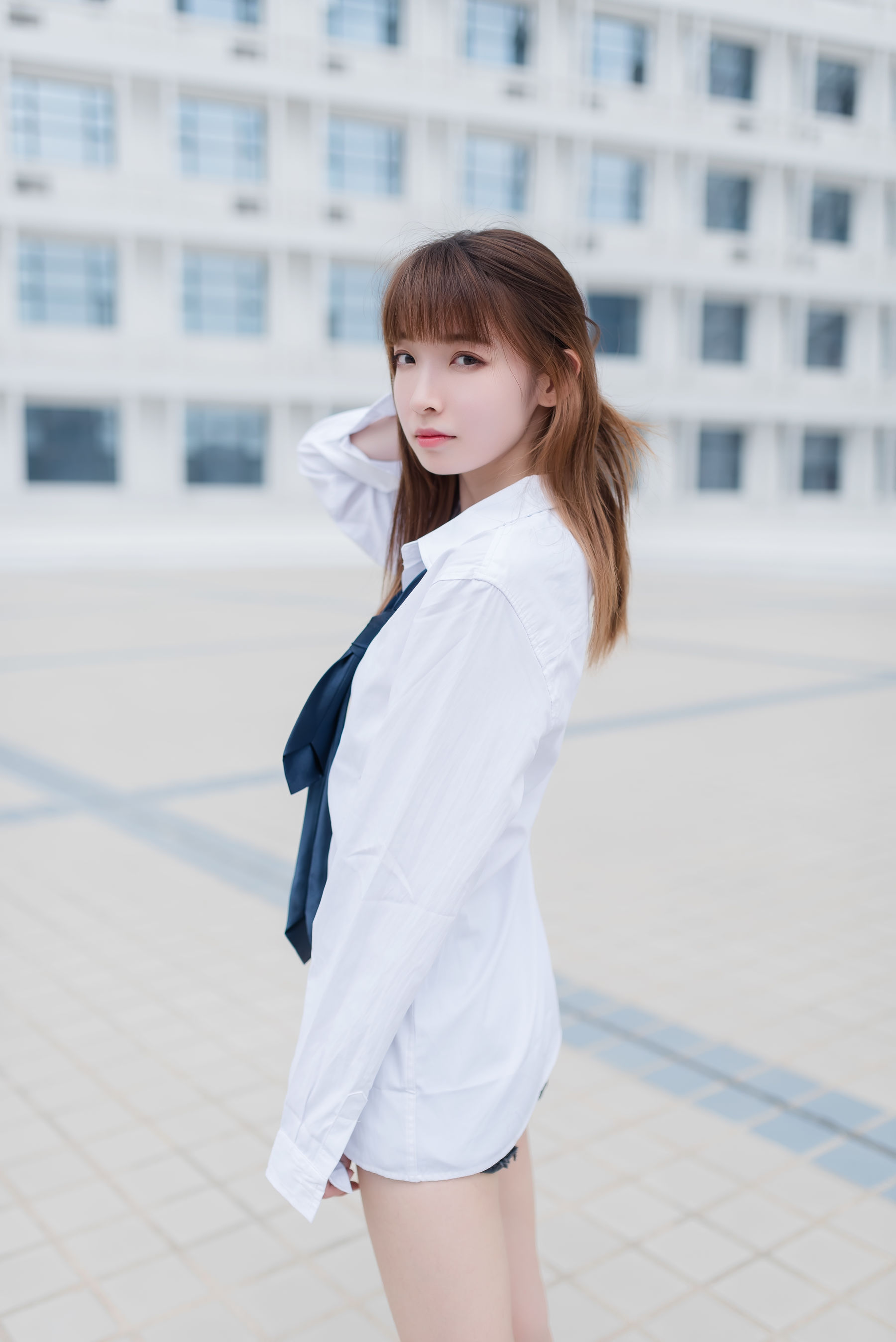 [风之领域] NO.038 祖木子 白衬衫裸足