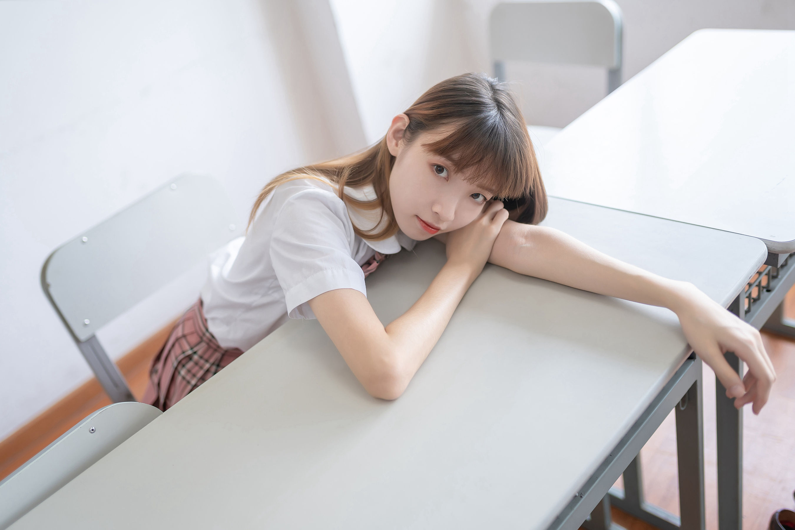 [风之领域] NO.108 祖木子 JK学妹风情百褶裙