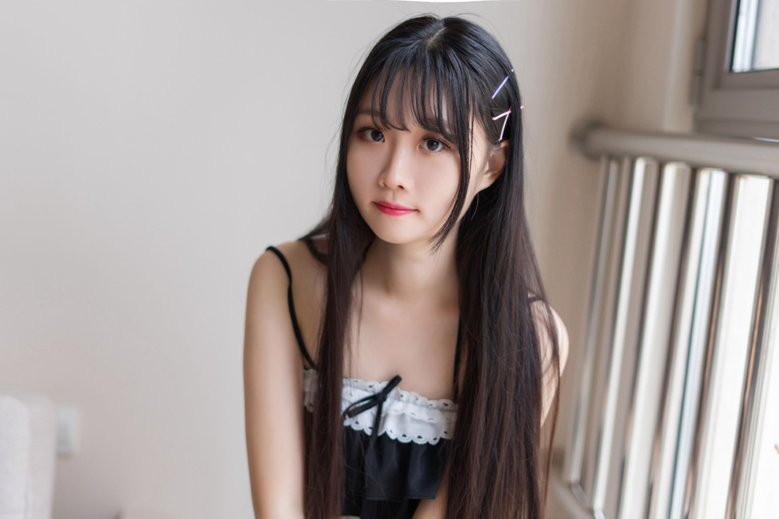 [风之领域] NO.114 长发黑丝少女