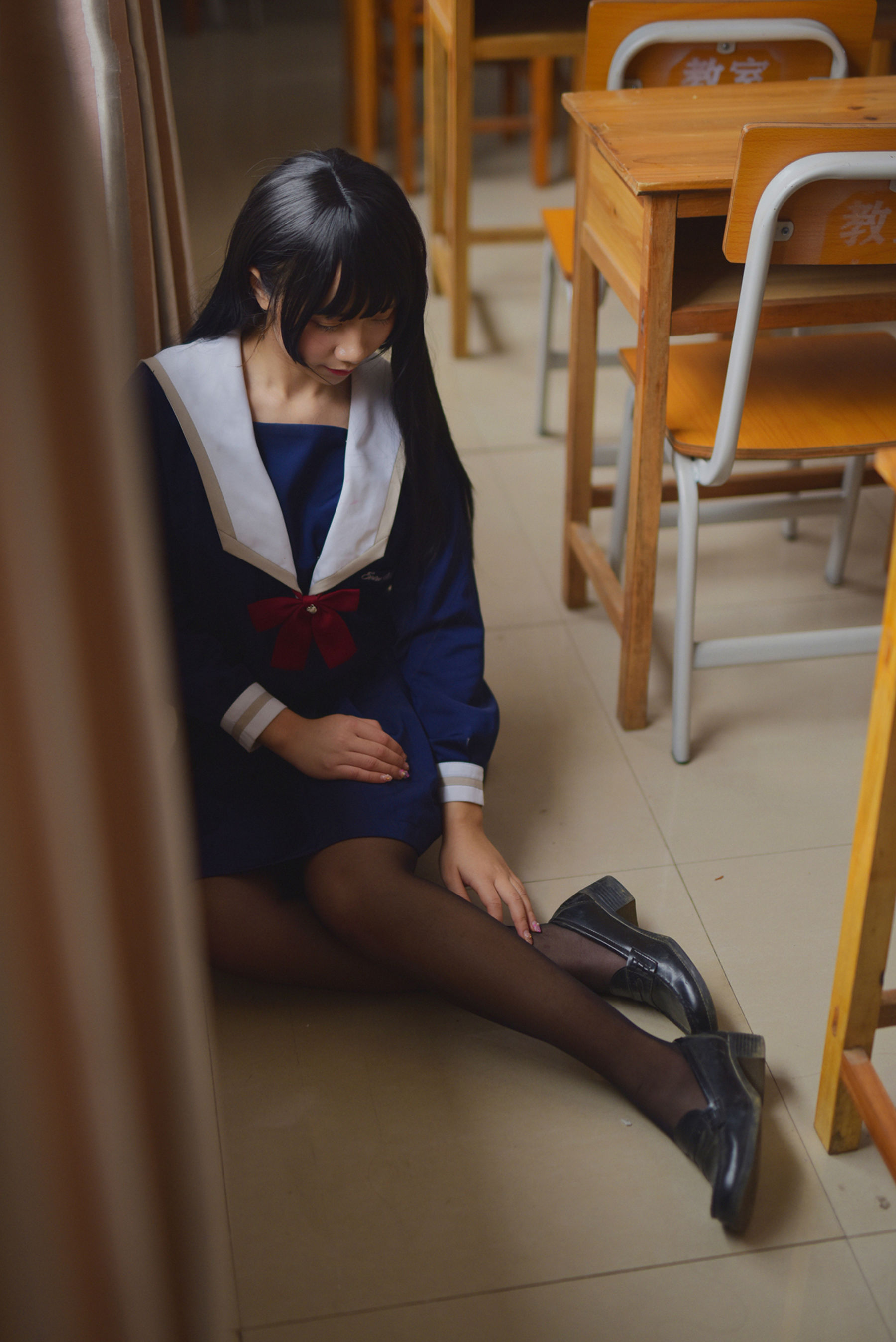 [风之领域] NO.118 JK黑丝美丽胴体
