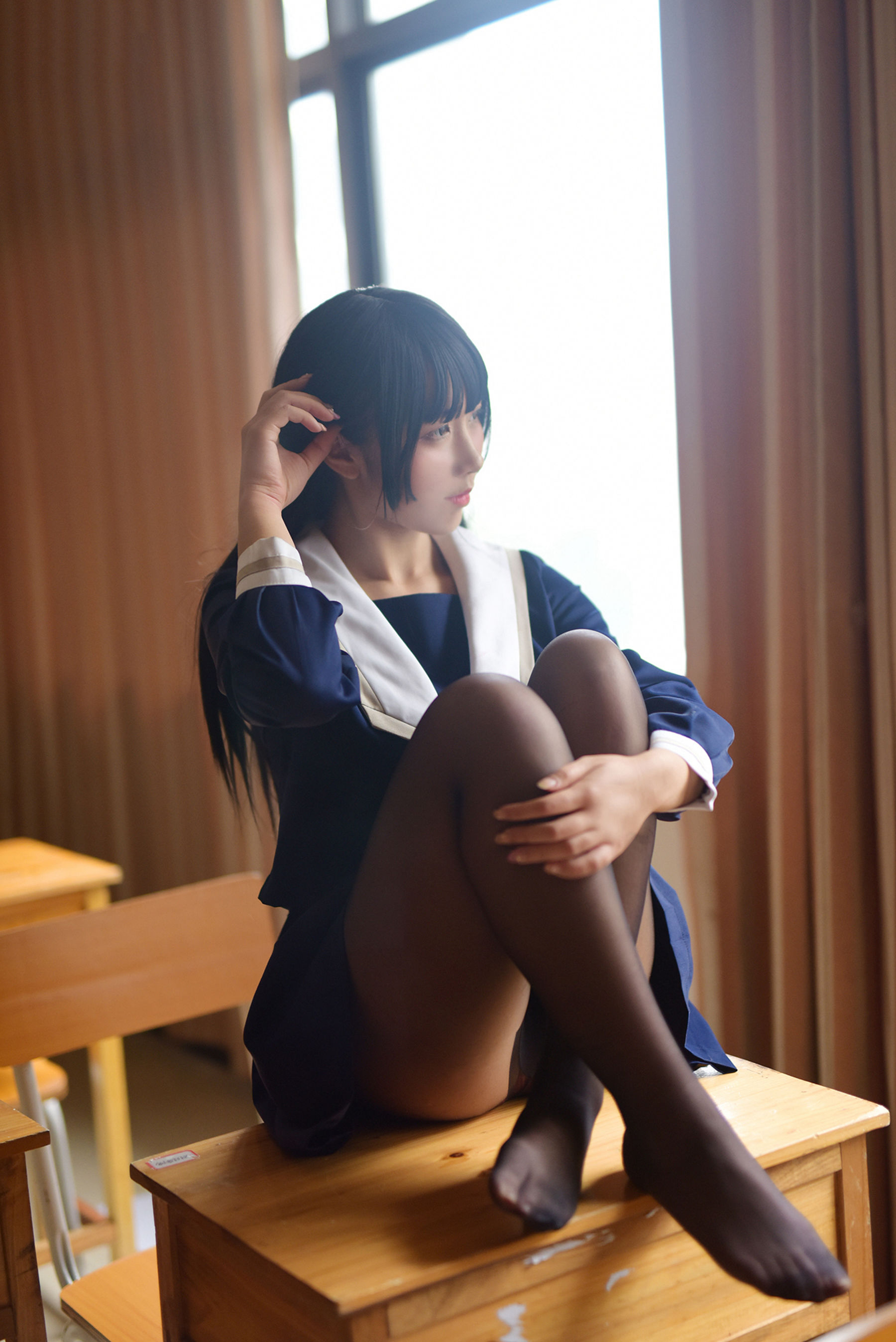 [风之领域] NO.118 JK黑丝美丽胴体