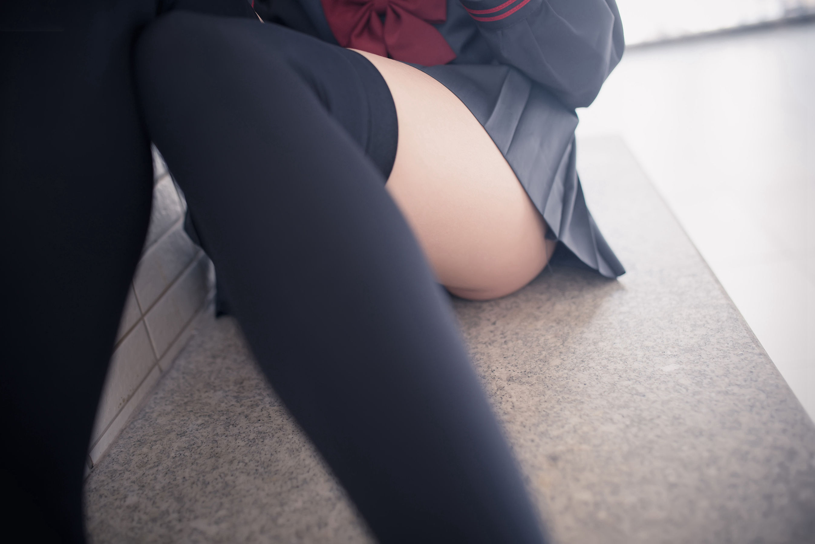 [风之领域] NO.120 超短情趣制服黑丝长腿2