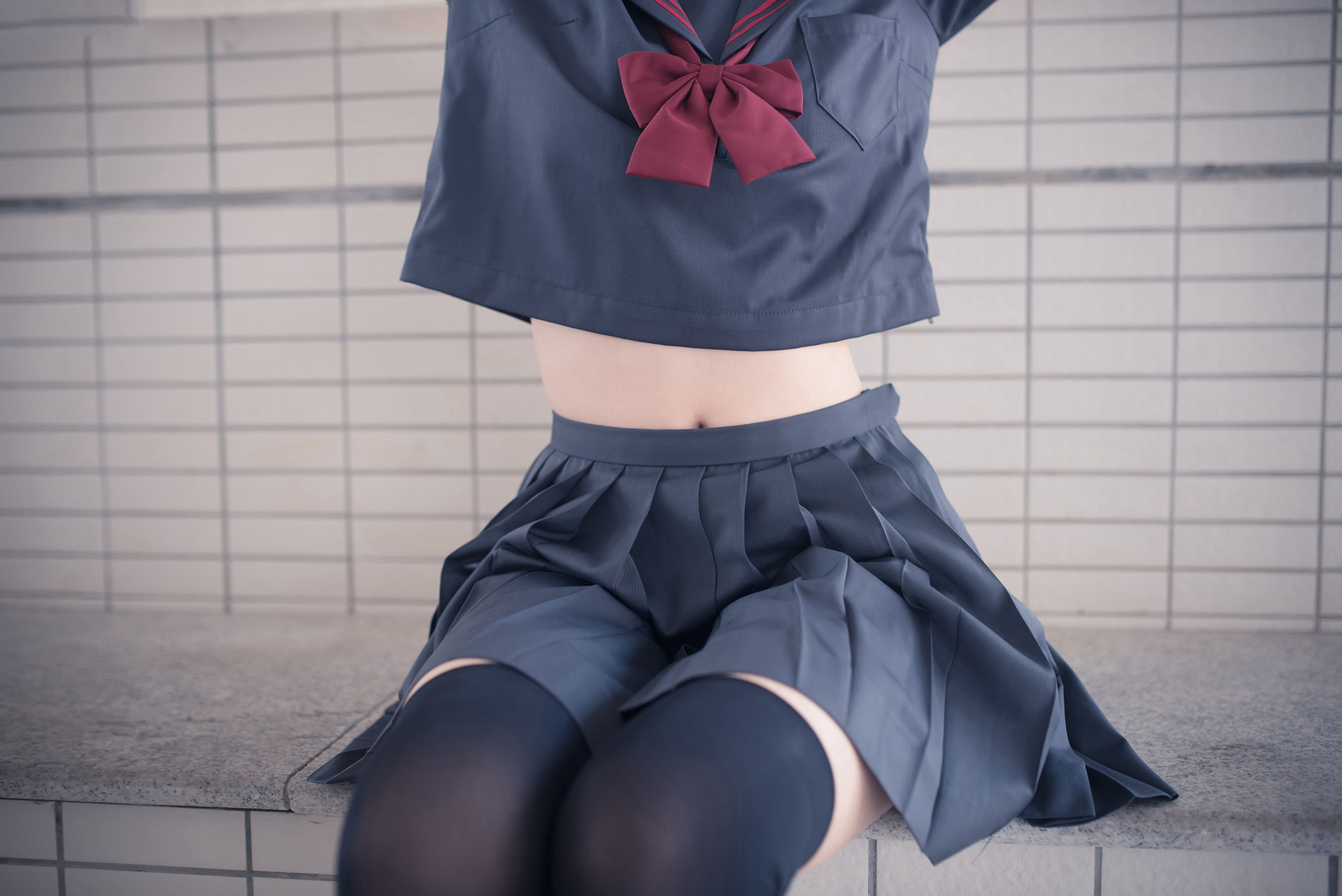 [风之领域] NO.120 超短情趣制服黑丝长腿2