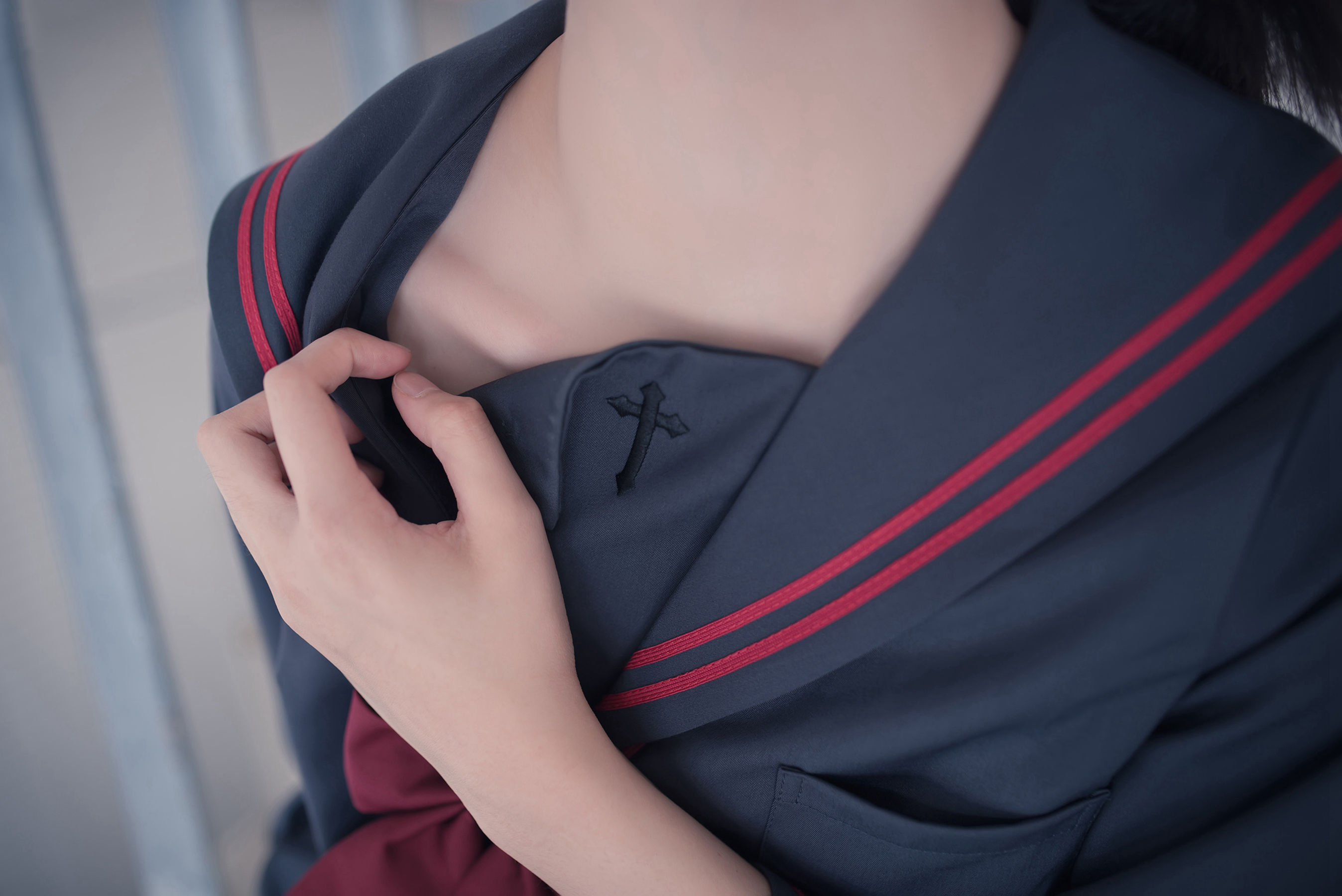 [风之领域] NO.120 超短情趣制服黑丝长腿2