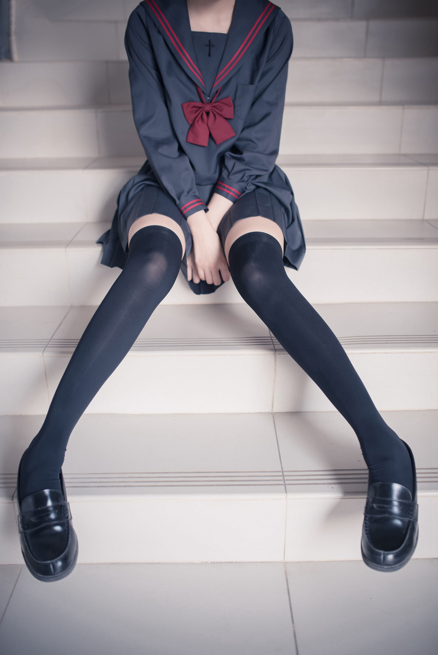 [风之领域] NO.120 超短情趣制服黑丝长腿2