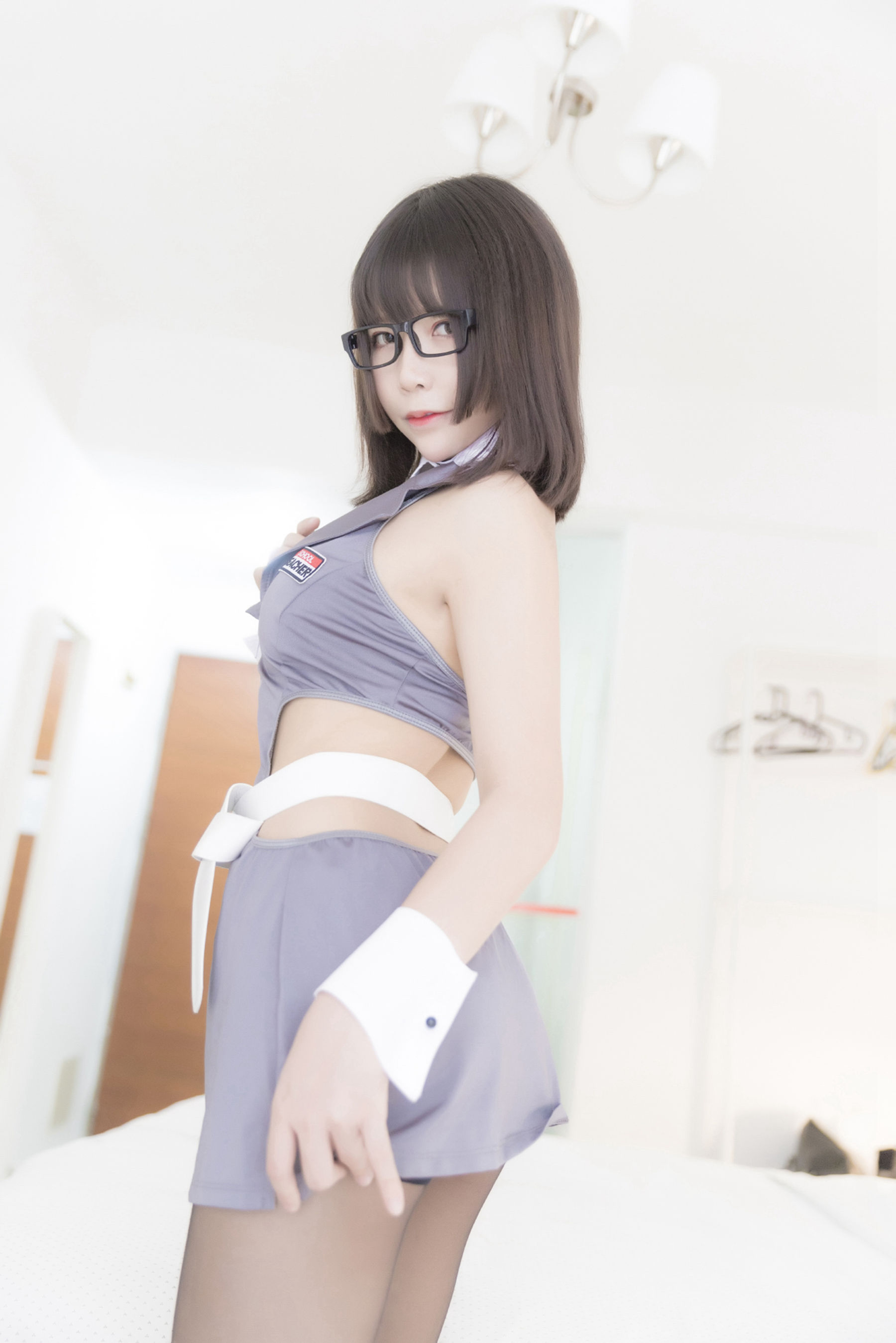 [风之领域] NO.122 情趣制服眼镜妹