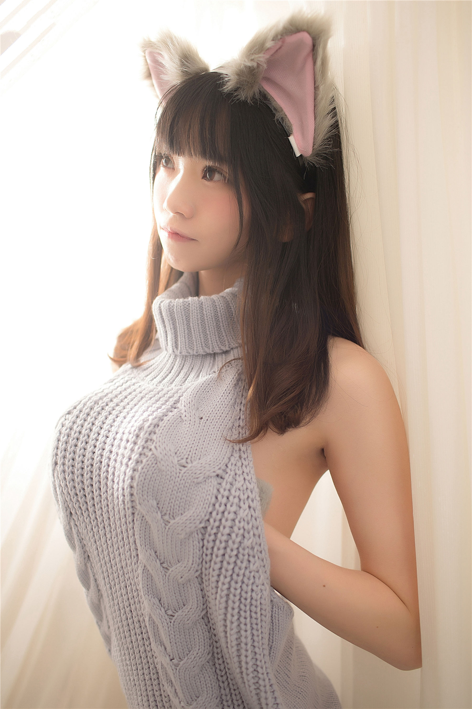 [风之领域] NO.128 露背毛衣熊女孩