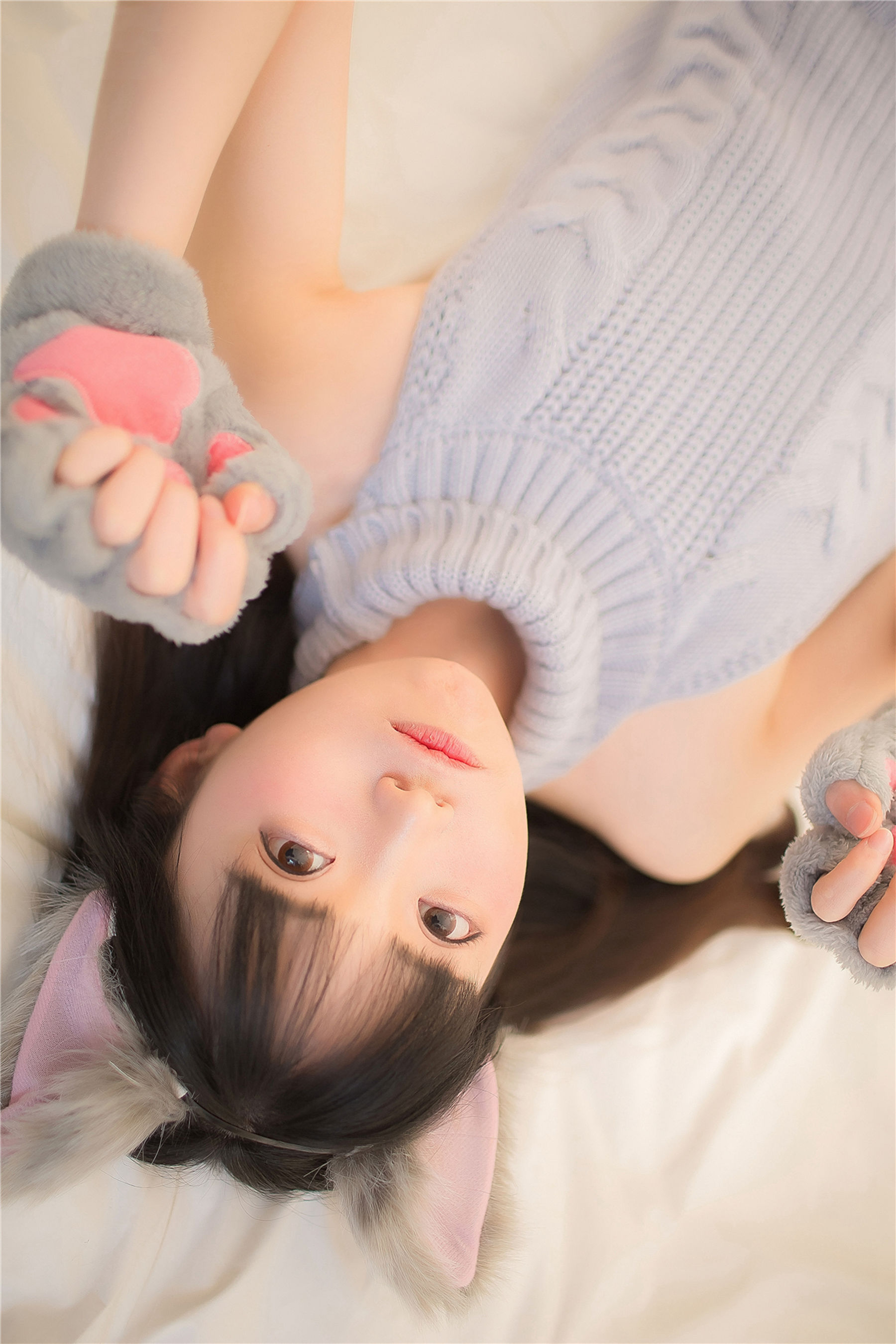 [风之领域] NO.128 露背毛衣熊女孩