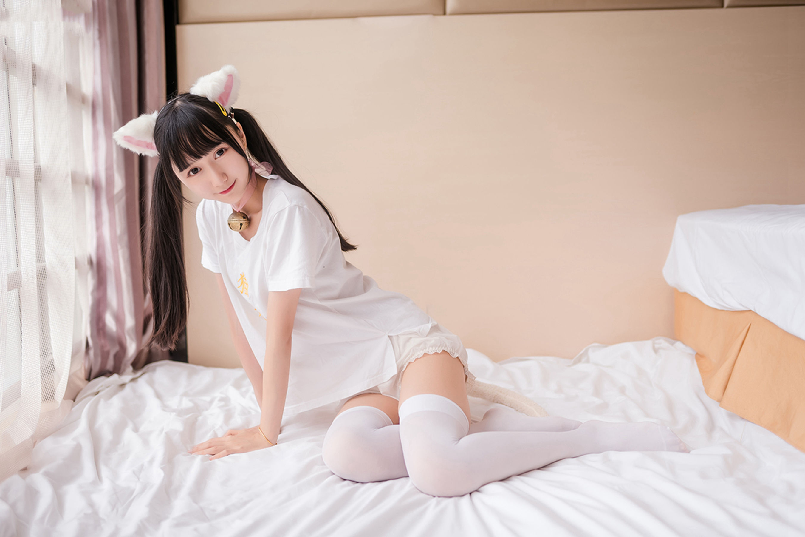 [风之领域] NO.129 猫系白丝少女