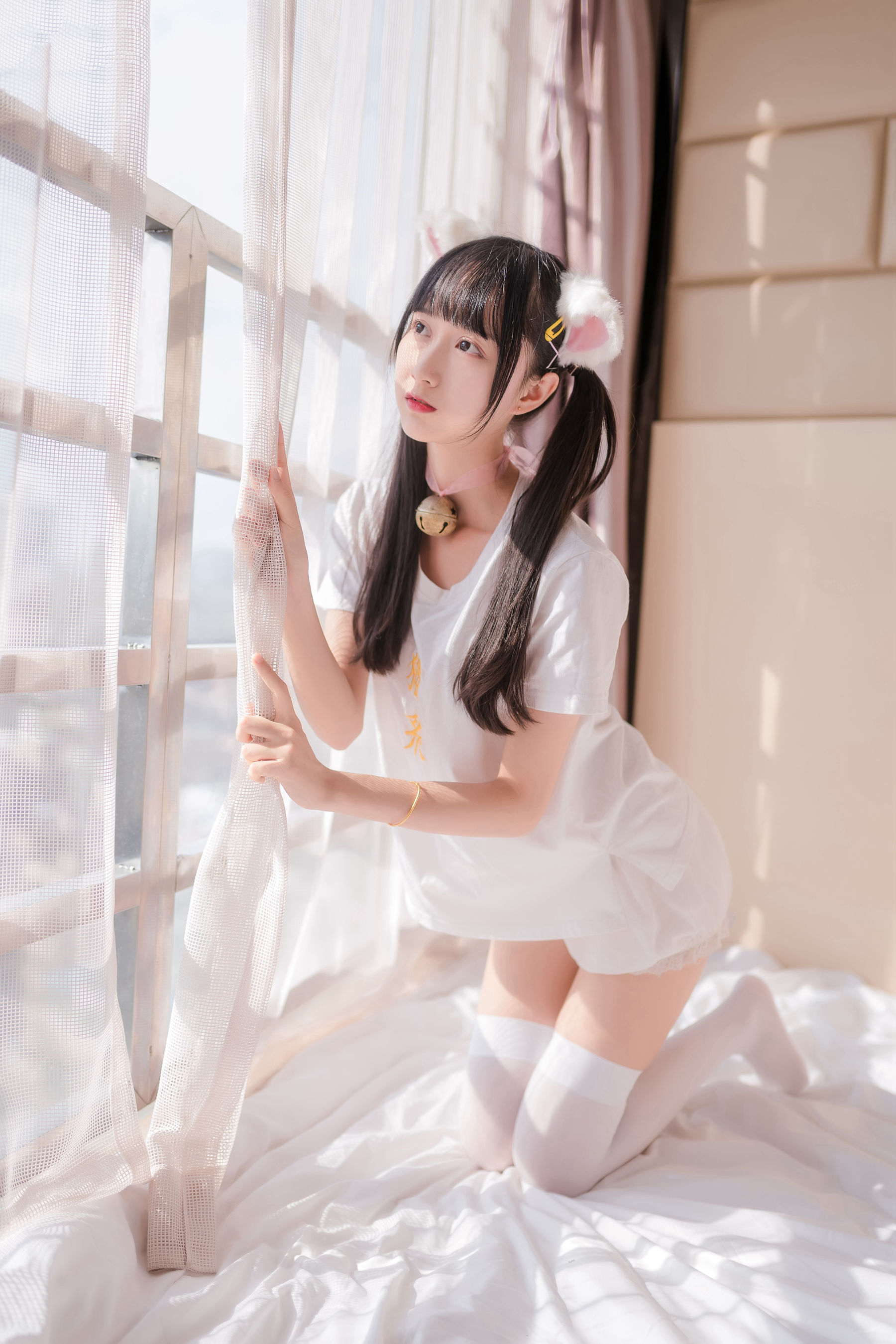[风之领域] NO.129 猫系白丝少女