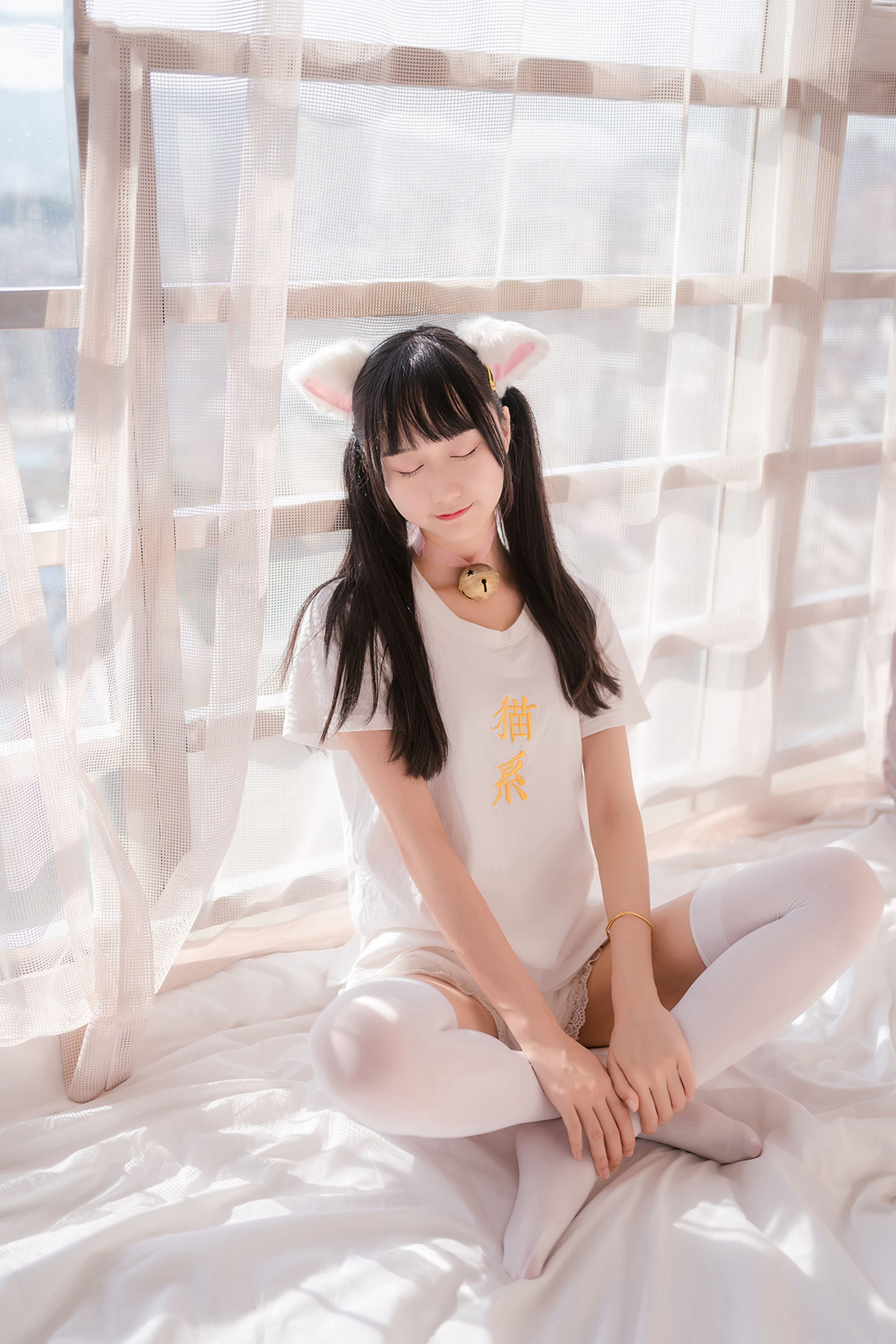 [风之领域] NO.129 猫系白丝少女