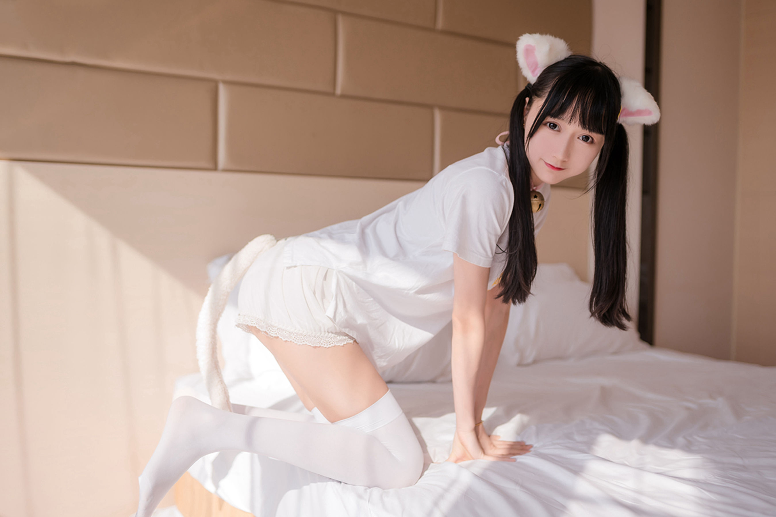 [风之领域] NO.129 猫系白丝少女