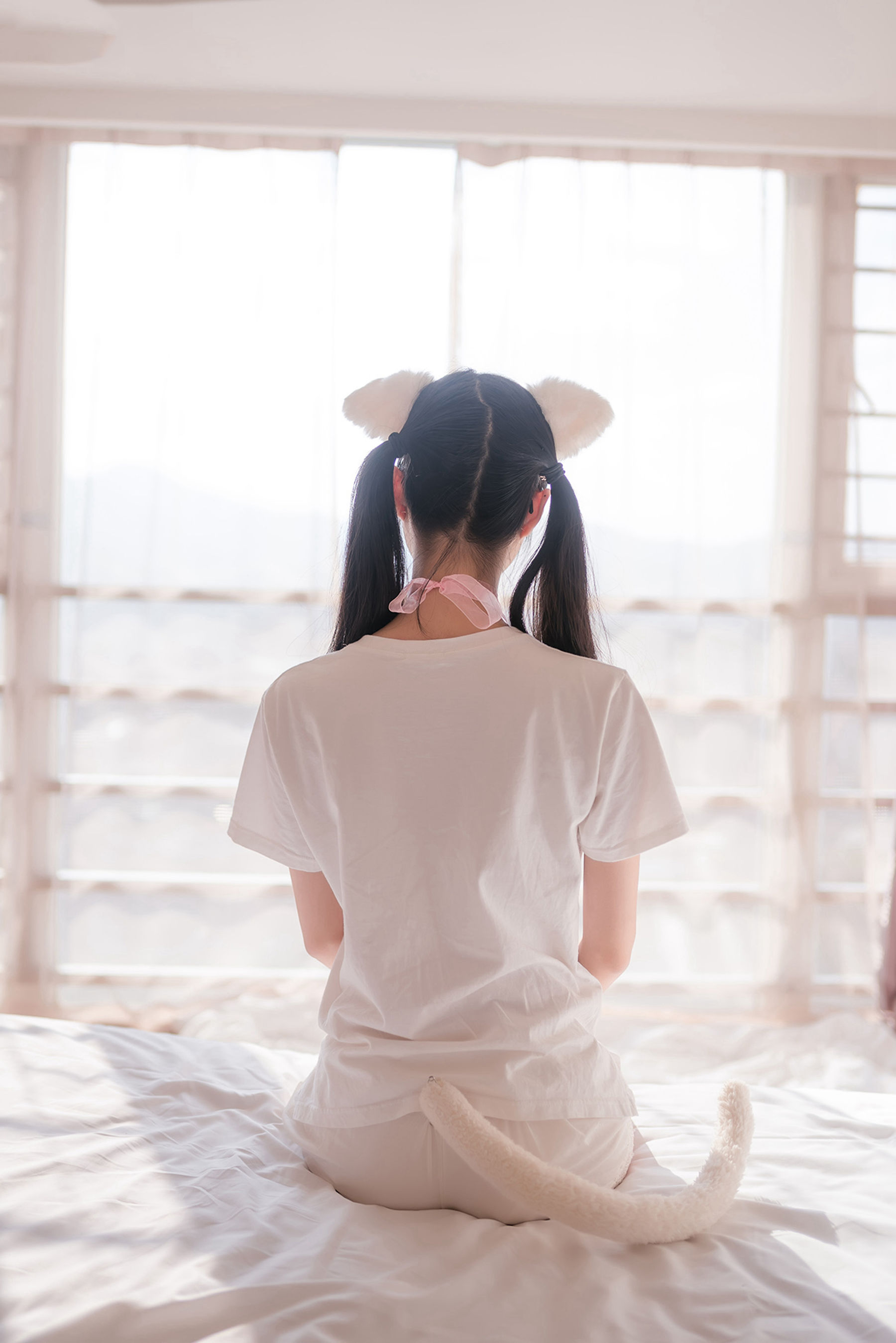 [风之领域] NO.129 猫系白丝少女