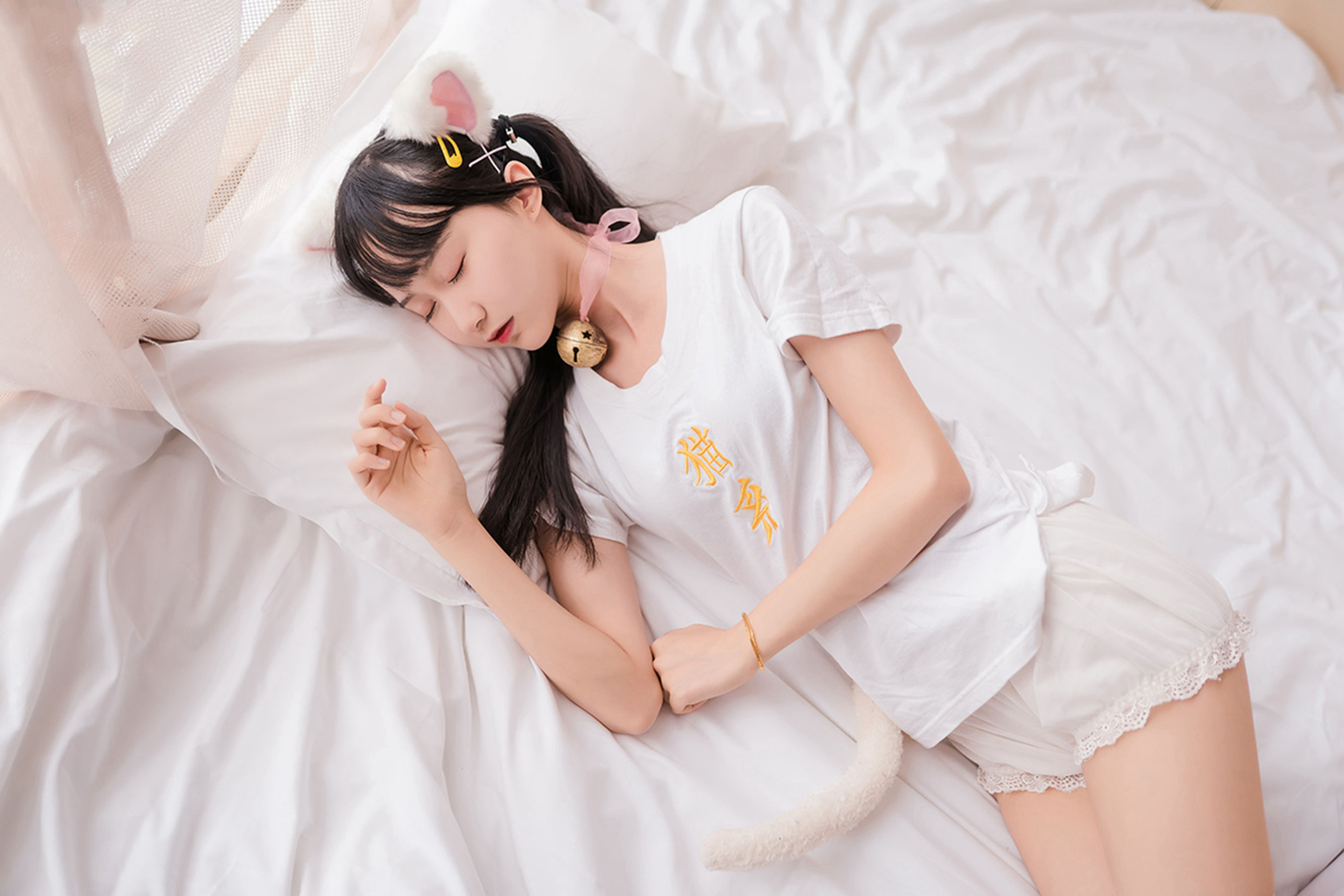 [风之领域] NO.129 猫系白丝少女