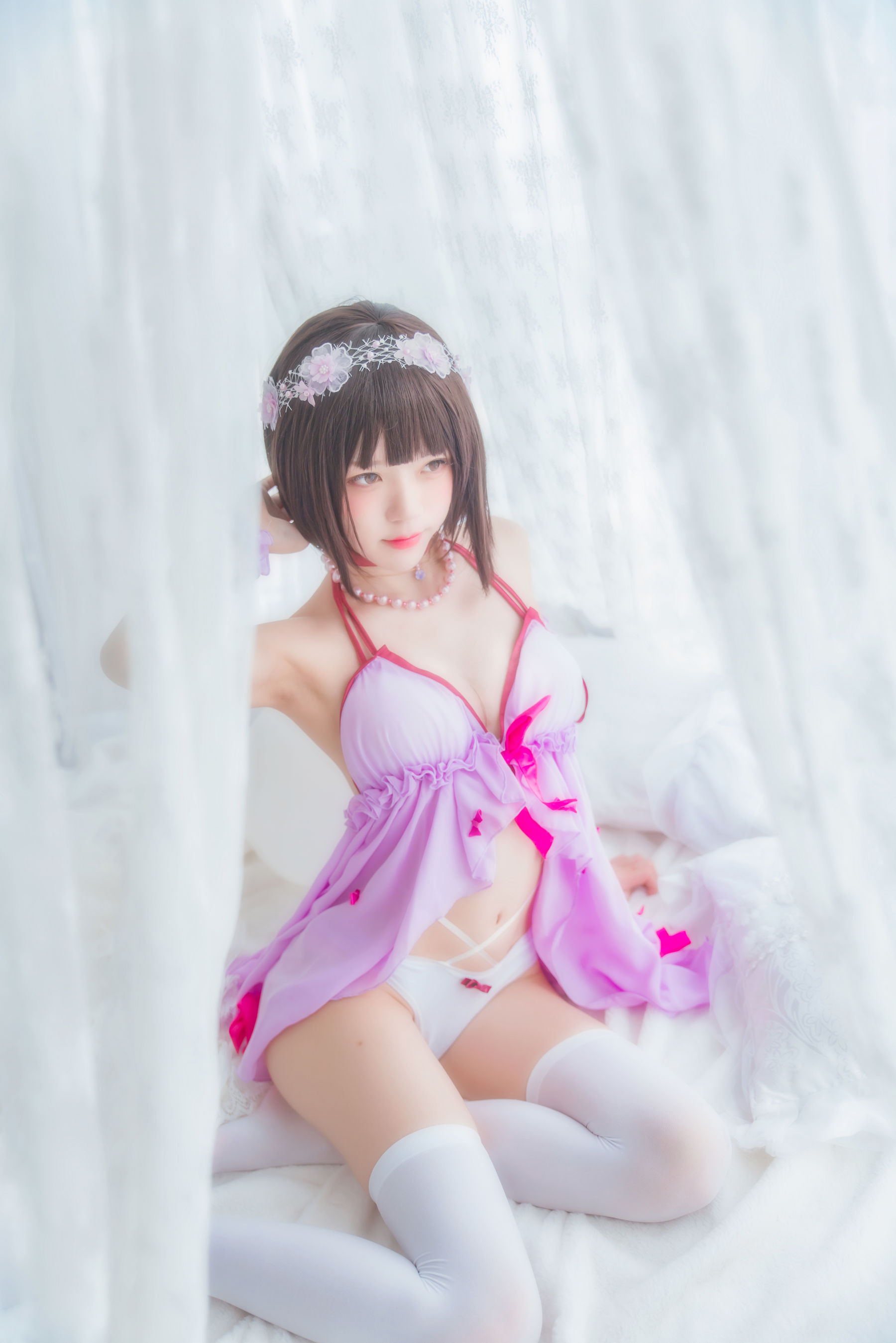 [萝莉COS] 桜桃喵《(加藤惠)小睡裙》