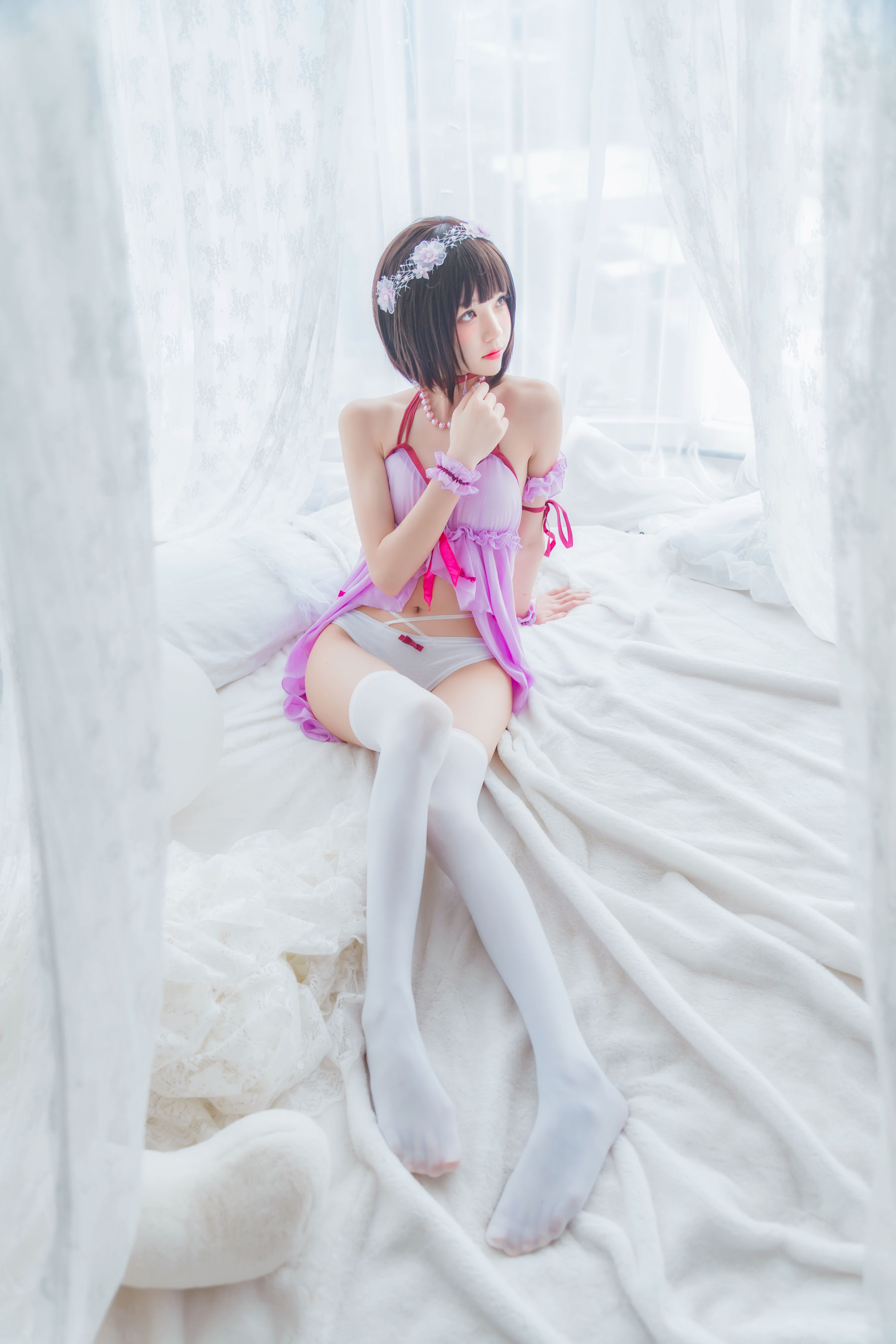 [萝莉COS] 桜桃喵《(加藤惠)小睡裙》