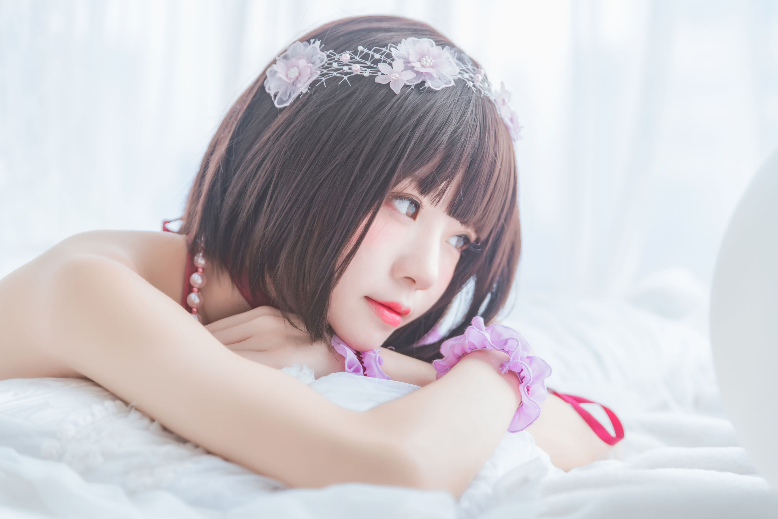 [萝莉COS] 桜桃喵《(加藤惠)小睡裙》
