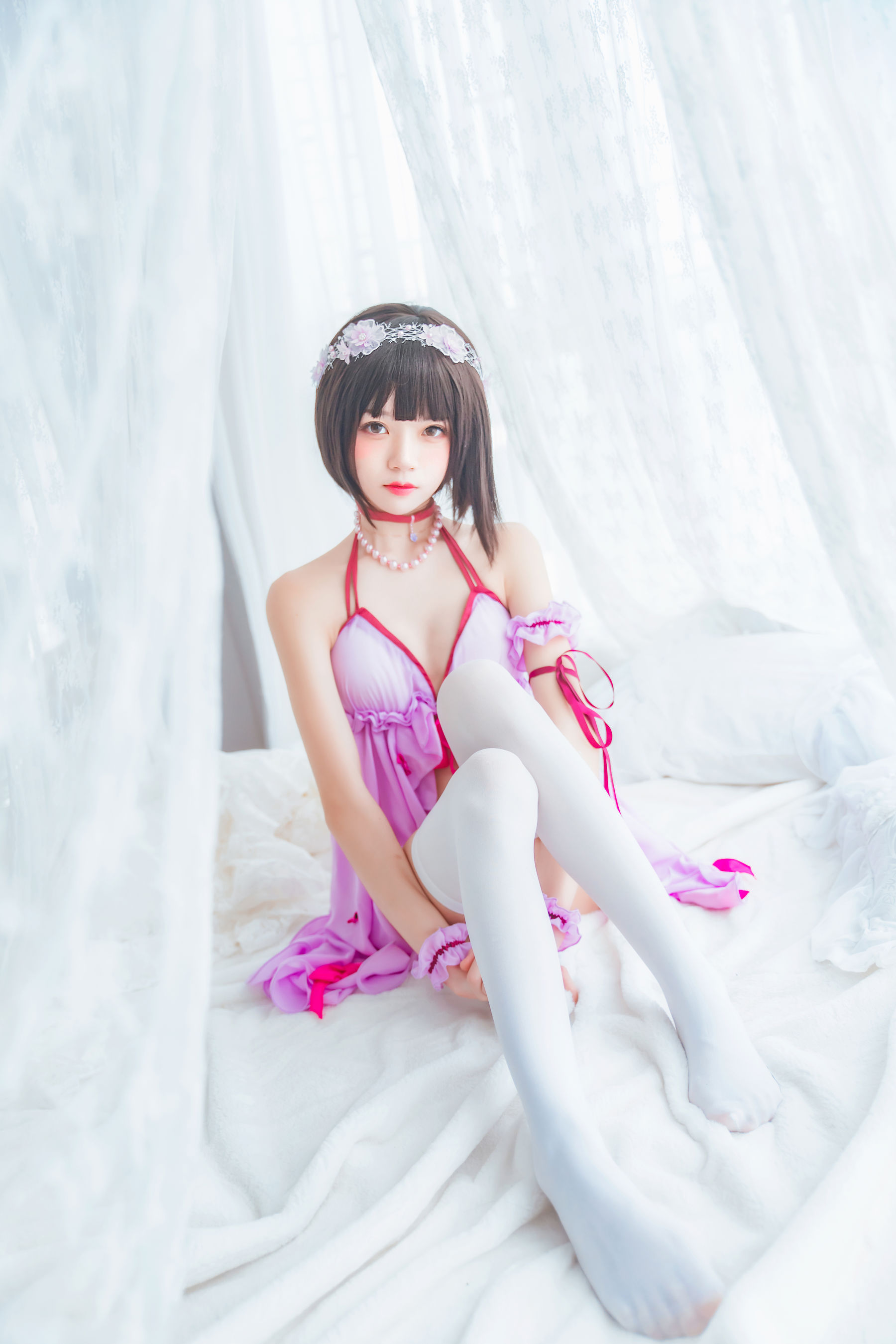 [萝莉COS] 桜桃喵《(加藤惠)小睡裙》