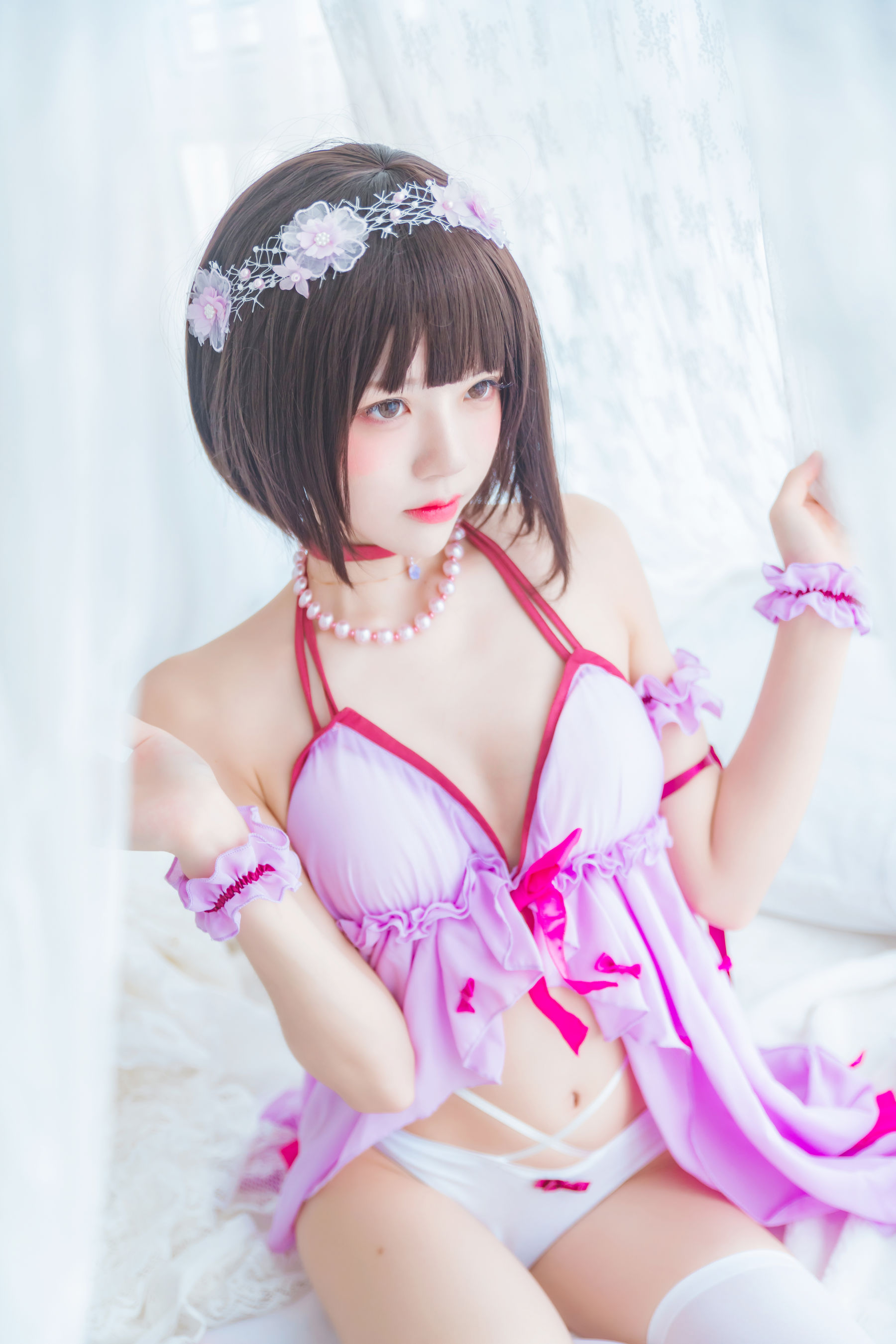 [萝莉COS] 桜桃喵《(加藤惠)小睡裙》