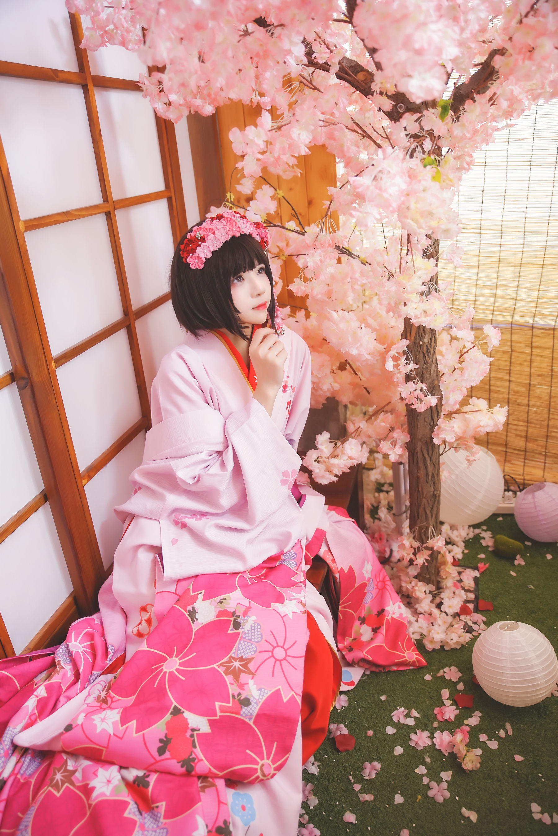 [萝莉COS] 桜桃喵《(加藤惠)和服》