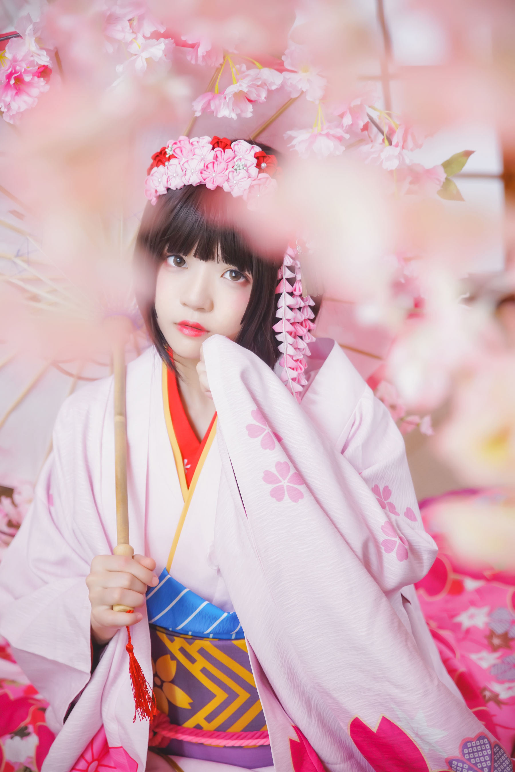 [萝莉COS] 桜桃喵《(加藤惠)和服》