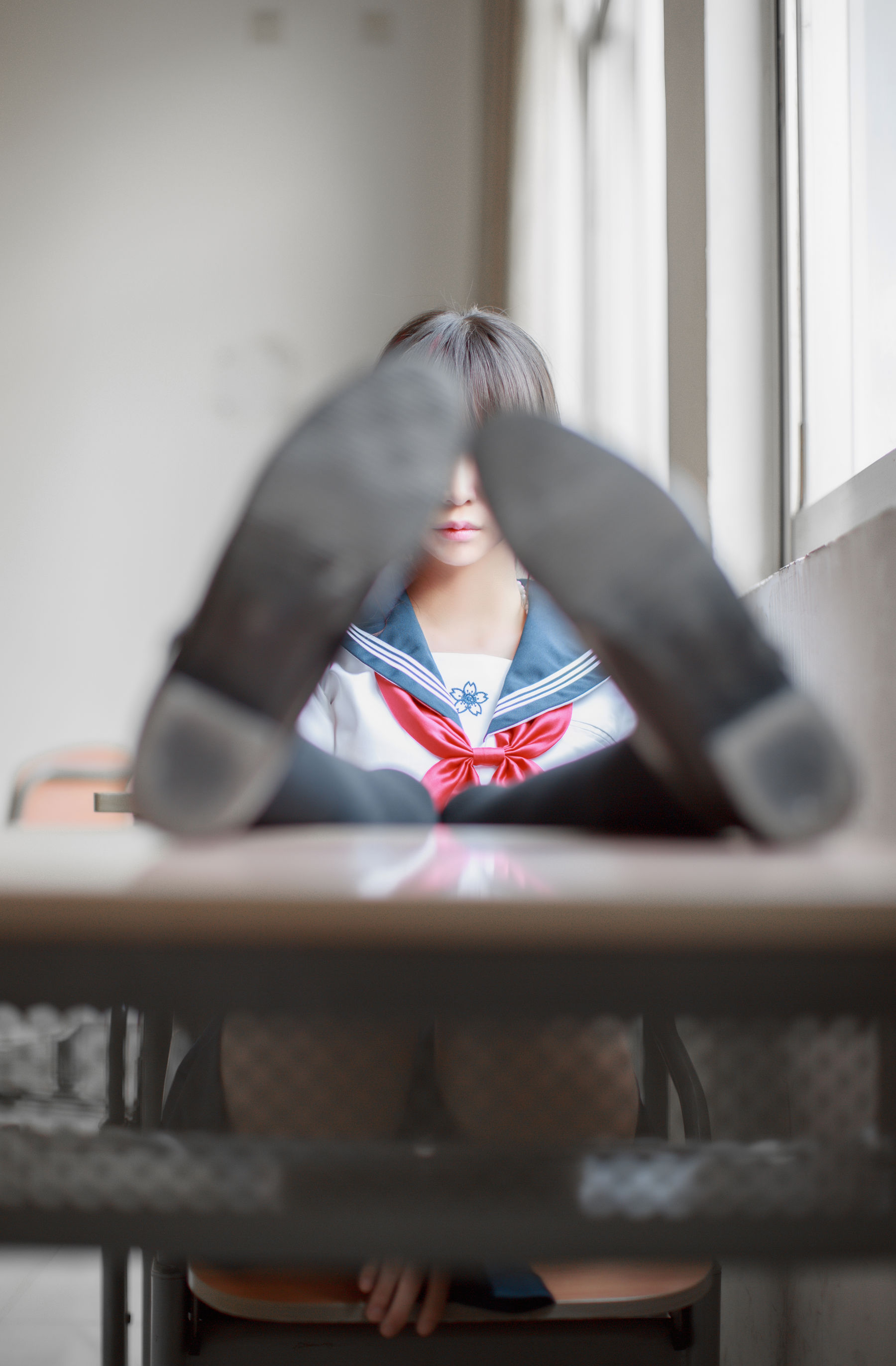 [萝莉COS] 疯猫ss《同桌的水手服》