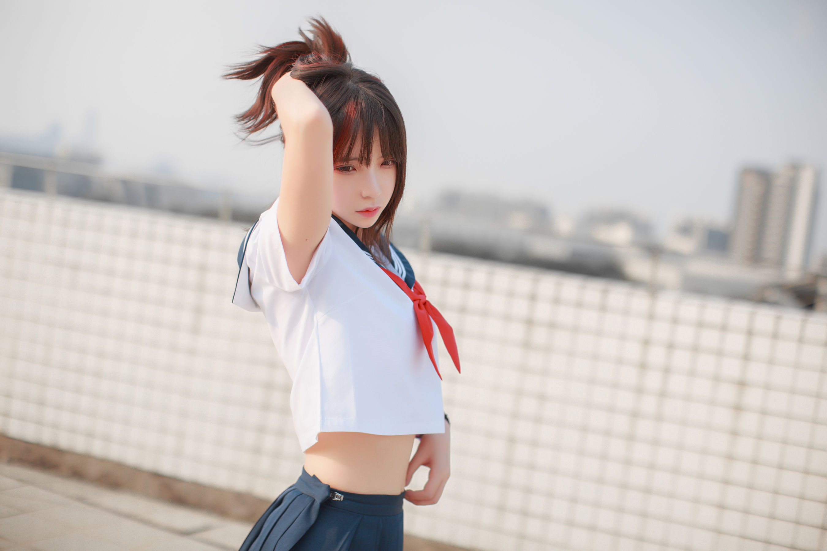 [萝莉COS] 疯猫ss《同桌的水手服》